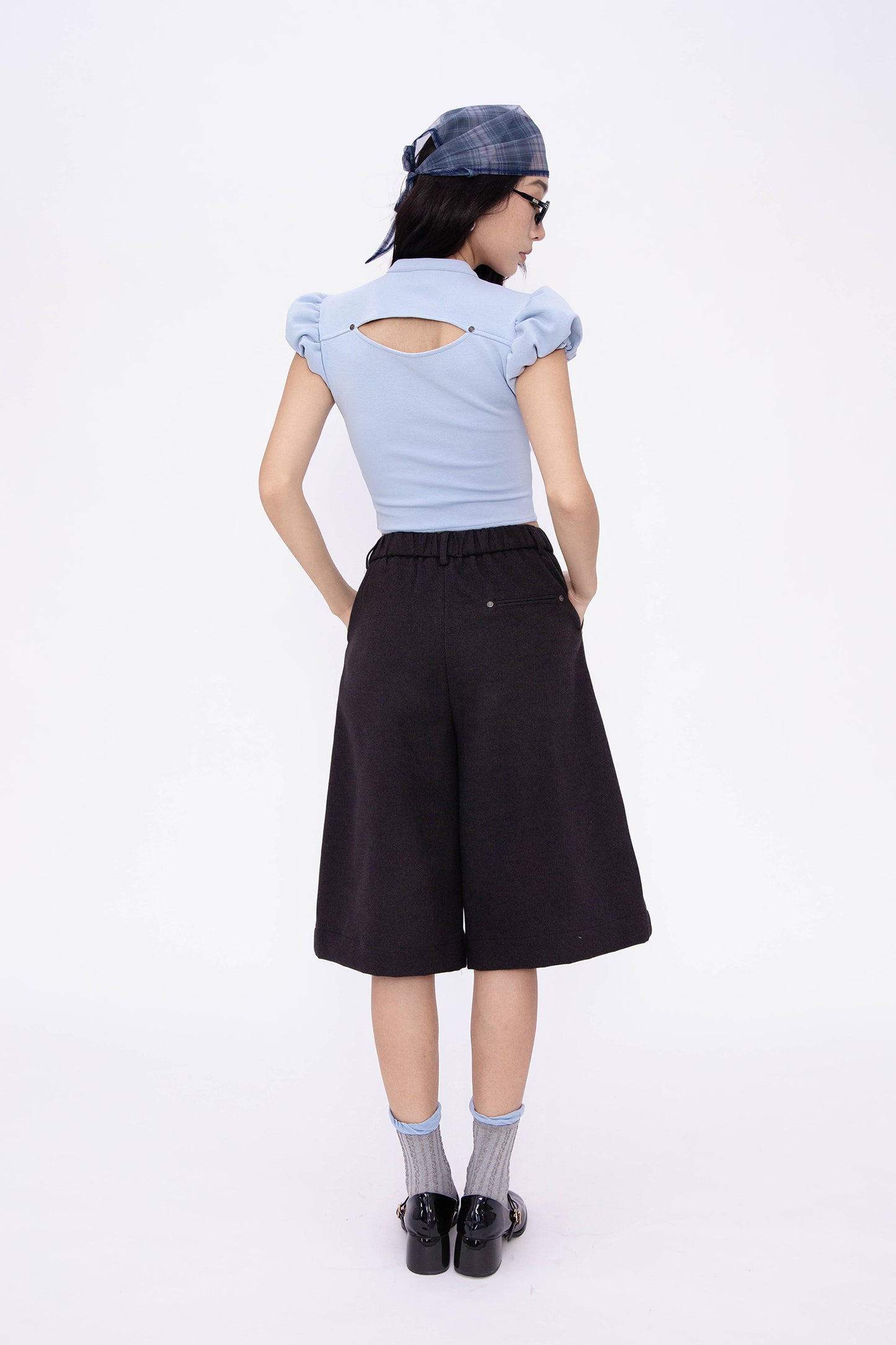 POSY BUBBLE TOP (BABY BLUE)