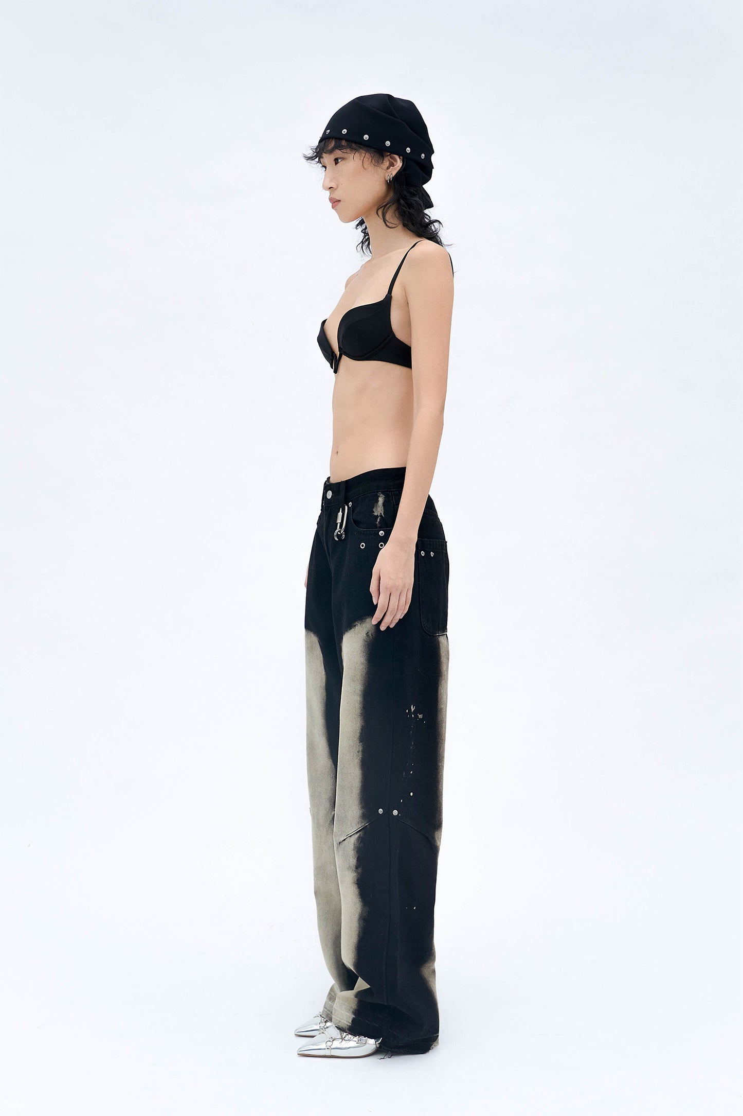 HAND D/BLEACHED JEANS