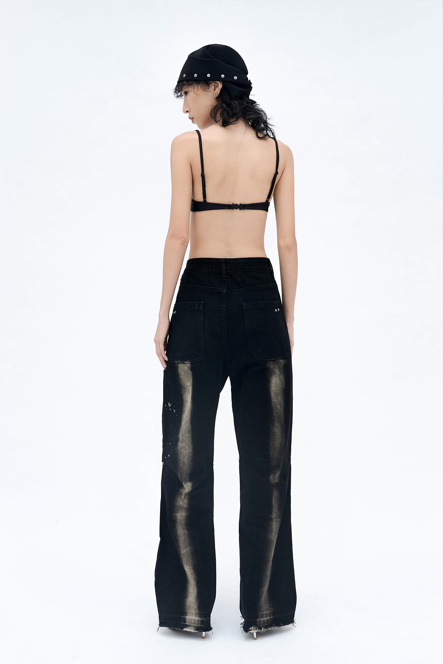HAND D/BLEACHED JEANS
