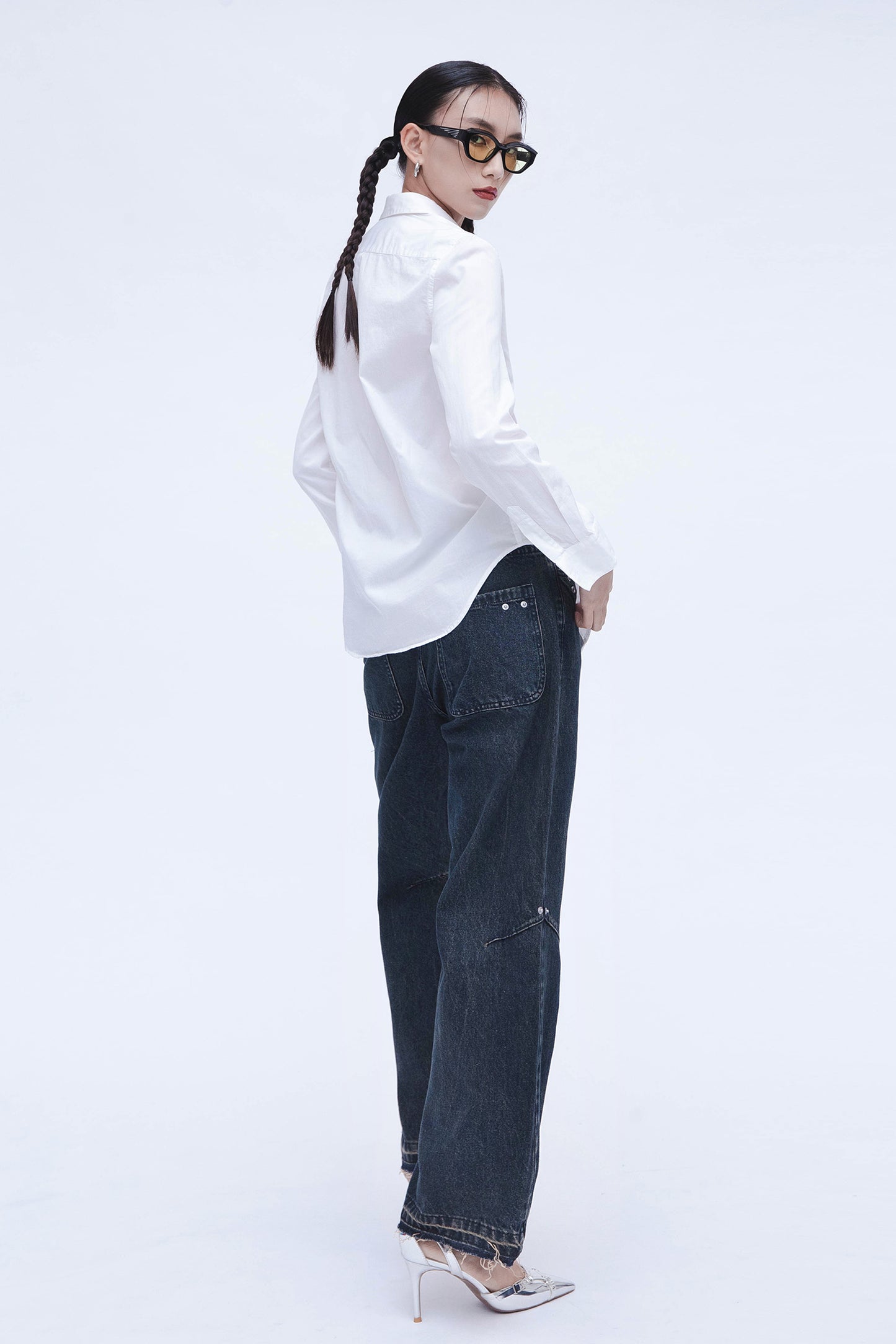 DENIM WASHED PANTS (BLUE)