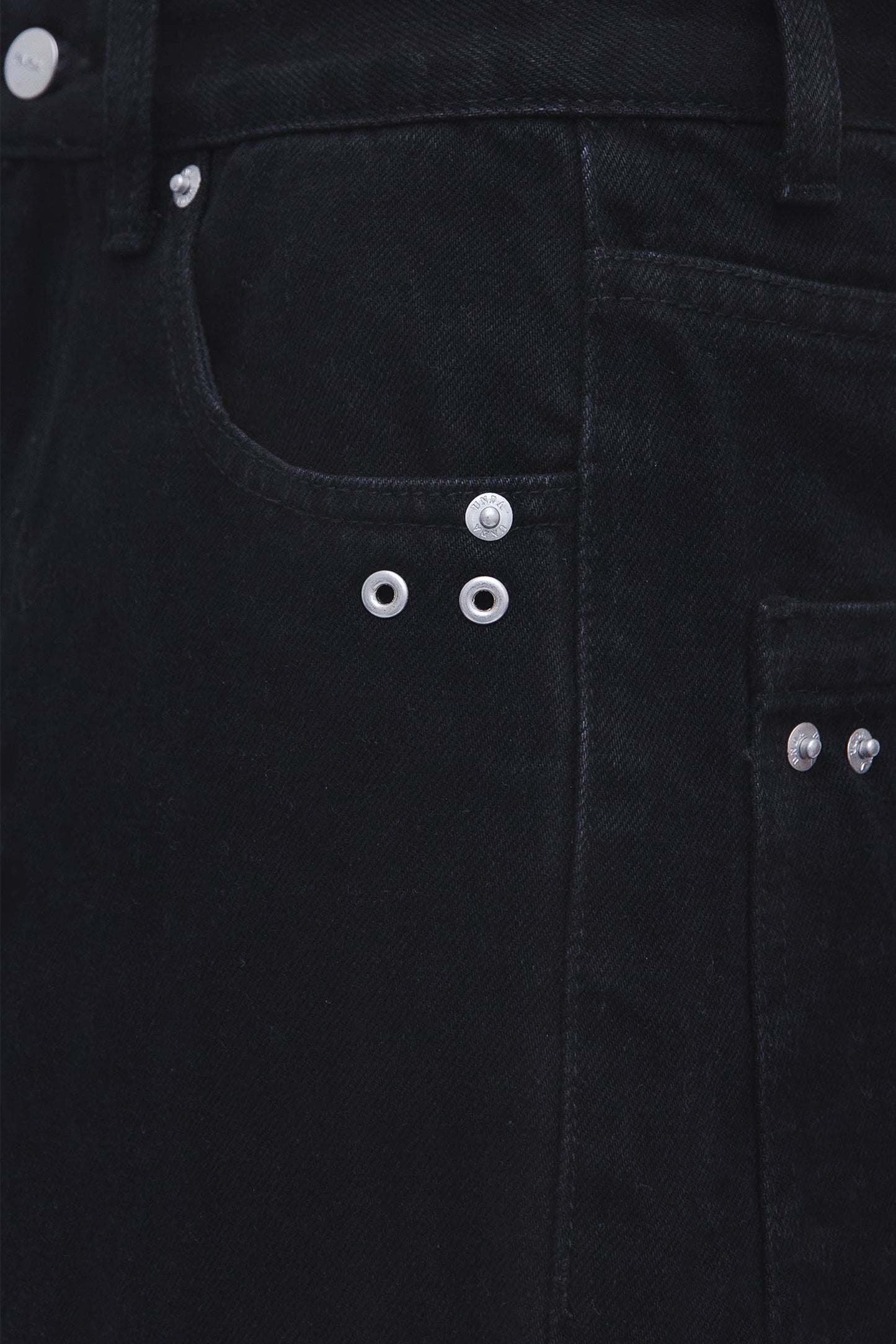 DENIM WASHED PANTS (BLACK)