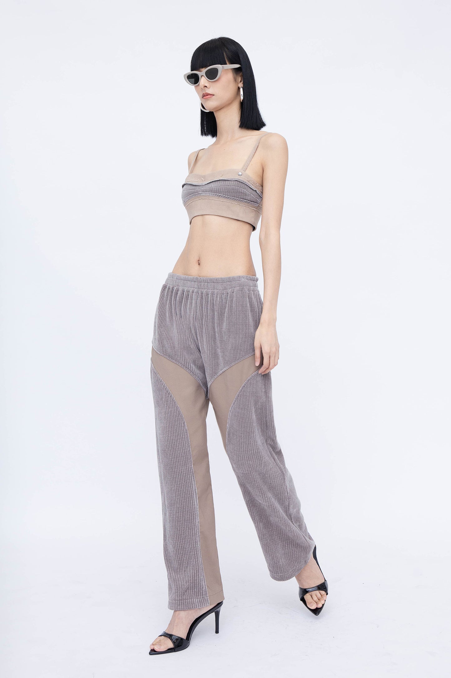 CORDUROY JOGGER PANTS (TAUPE)