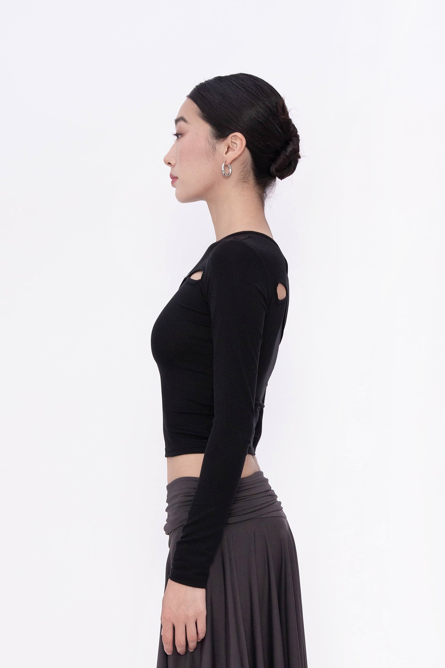 MIRA KEYHOLE TOP (BLACK)