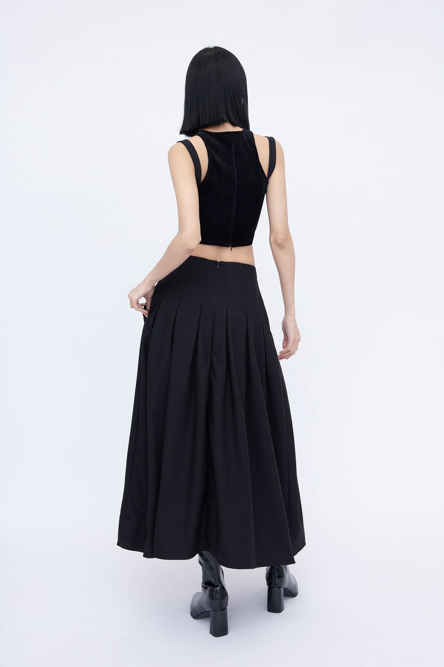 CORDUROY RACER TOP (BLACK)