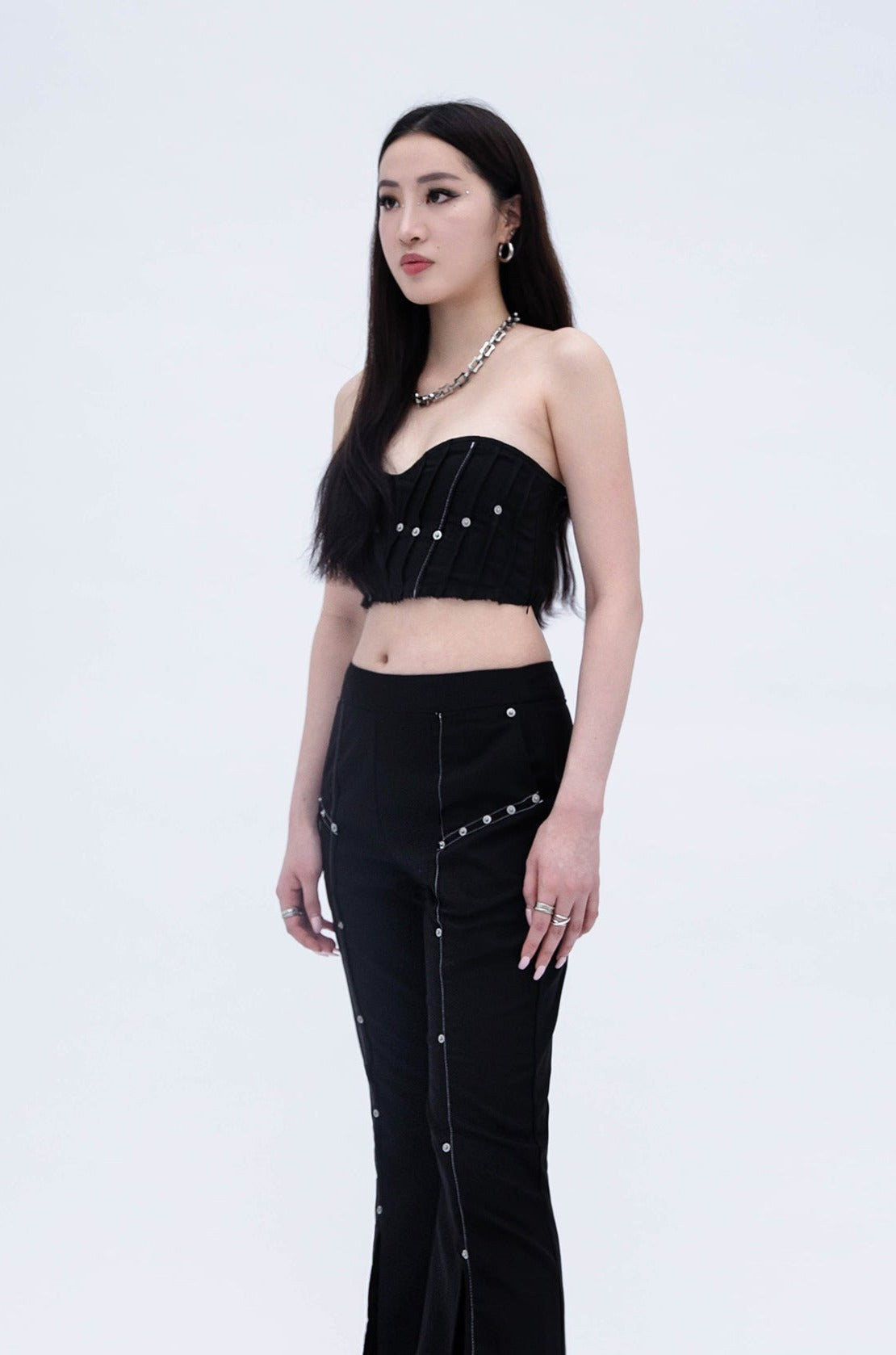 RIVET TUBE TOP (BLACK)