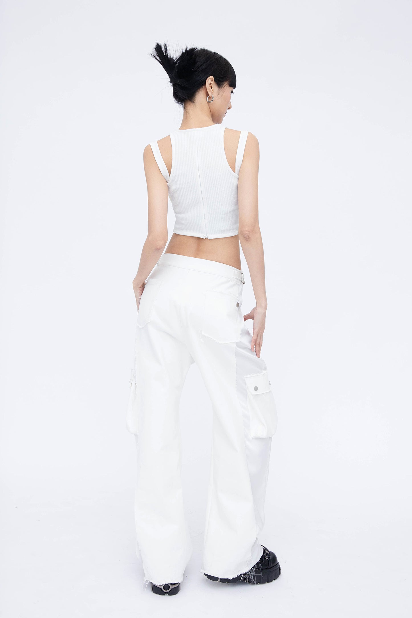 CORDUROY RACER TOP (WHITE)