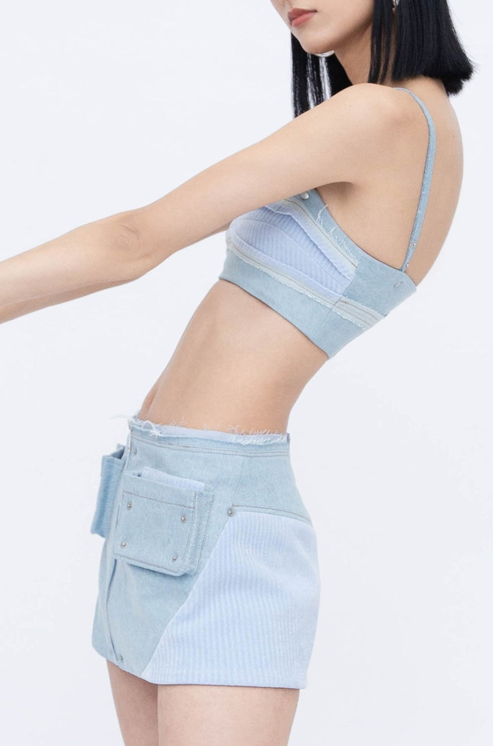 CARGO MINI SKIRT (BLUE)