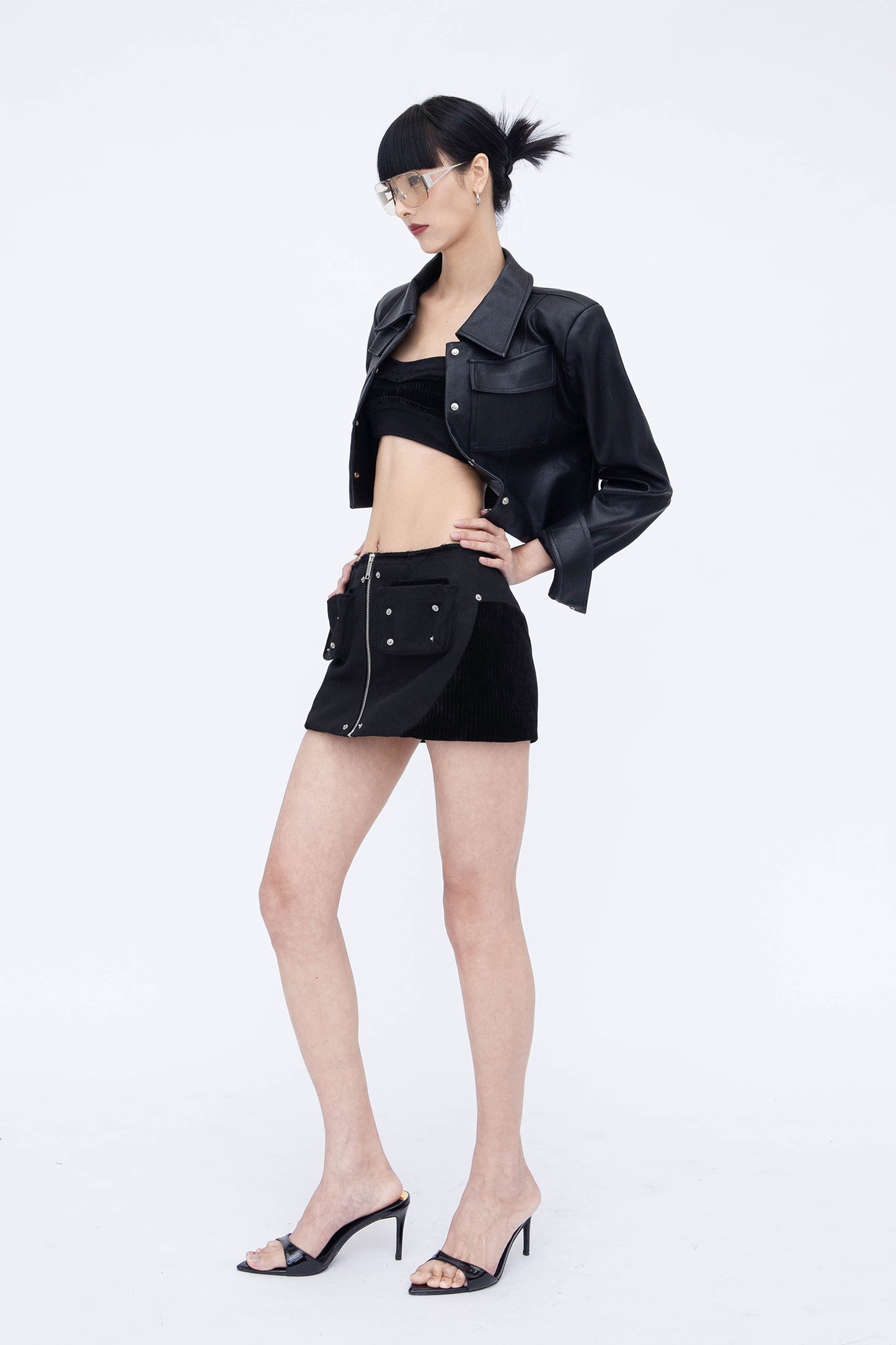 CARGO MINI SKIRT (BLACK)