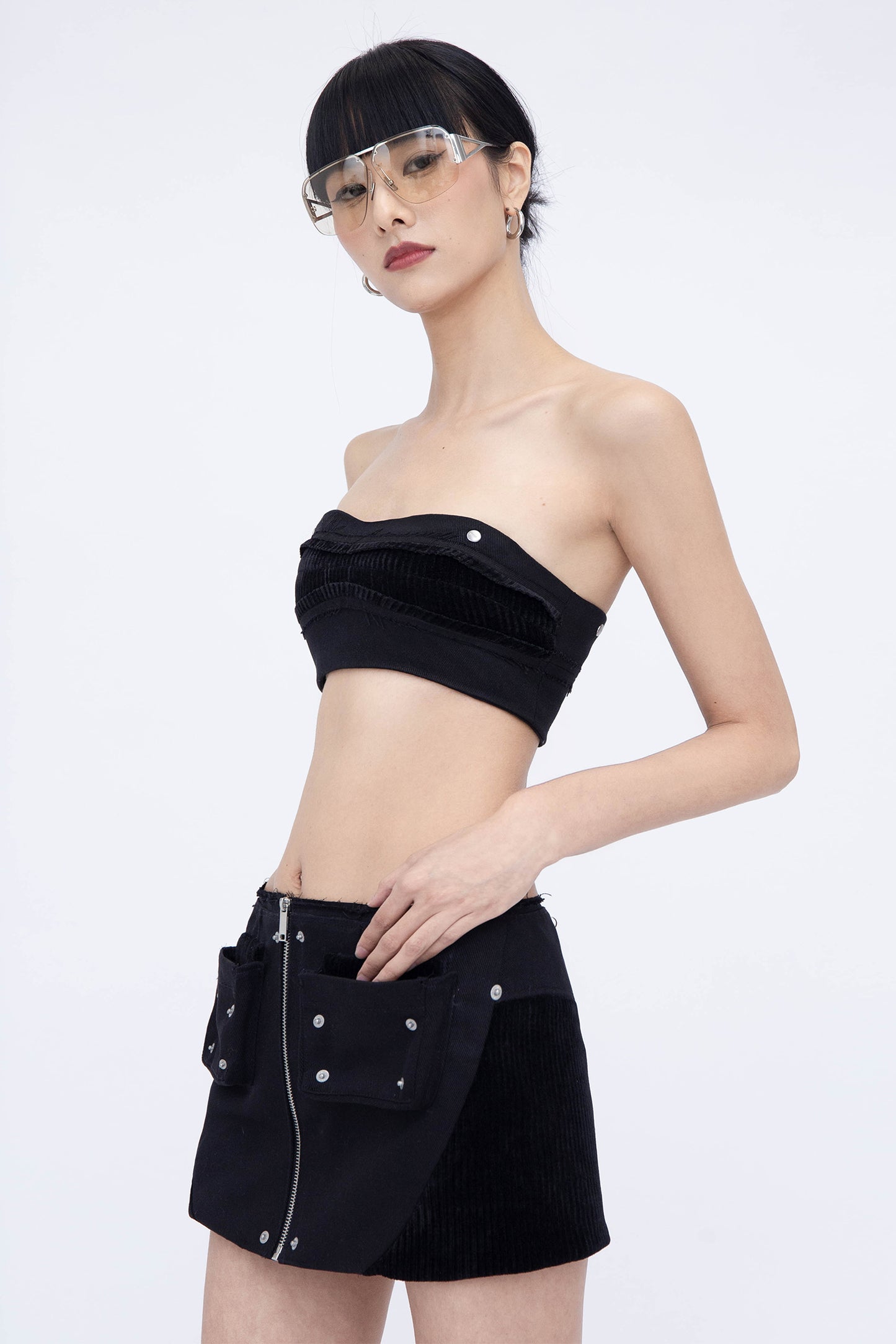 CARGO MINI SKIRT (BLACK)