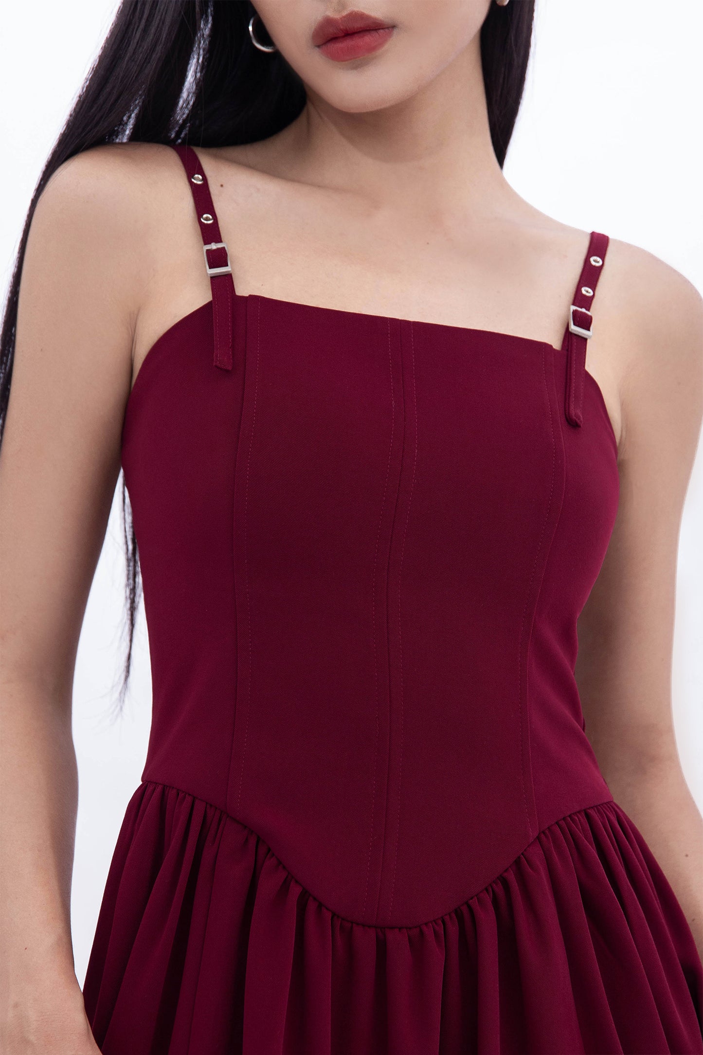 TAYA MAXI DRESS (BURGUNDY)