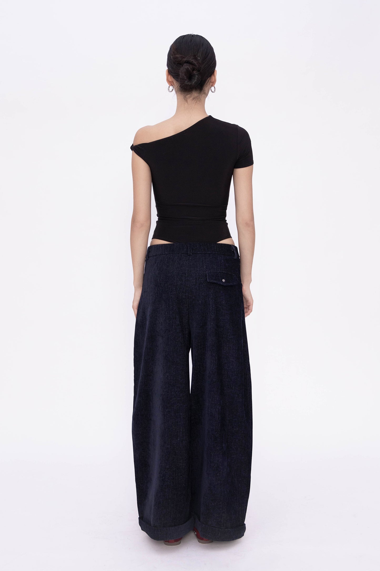 NORA VELVETY PANTS (DENIM BLUE)