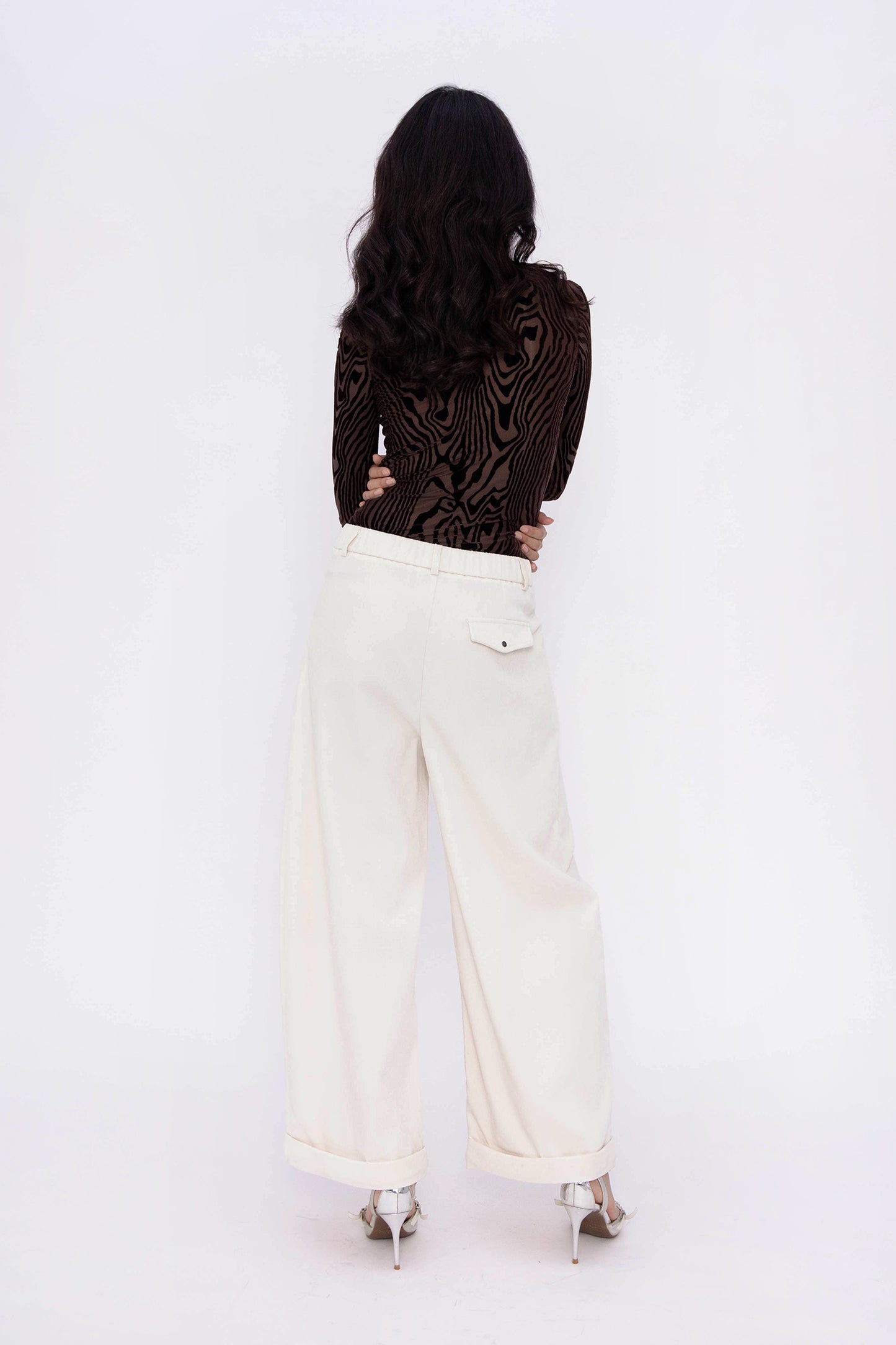 NORA VELVETY PANTS (IVORY)