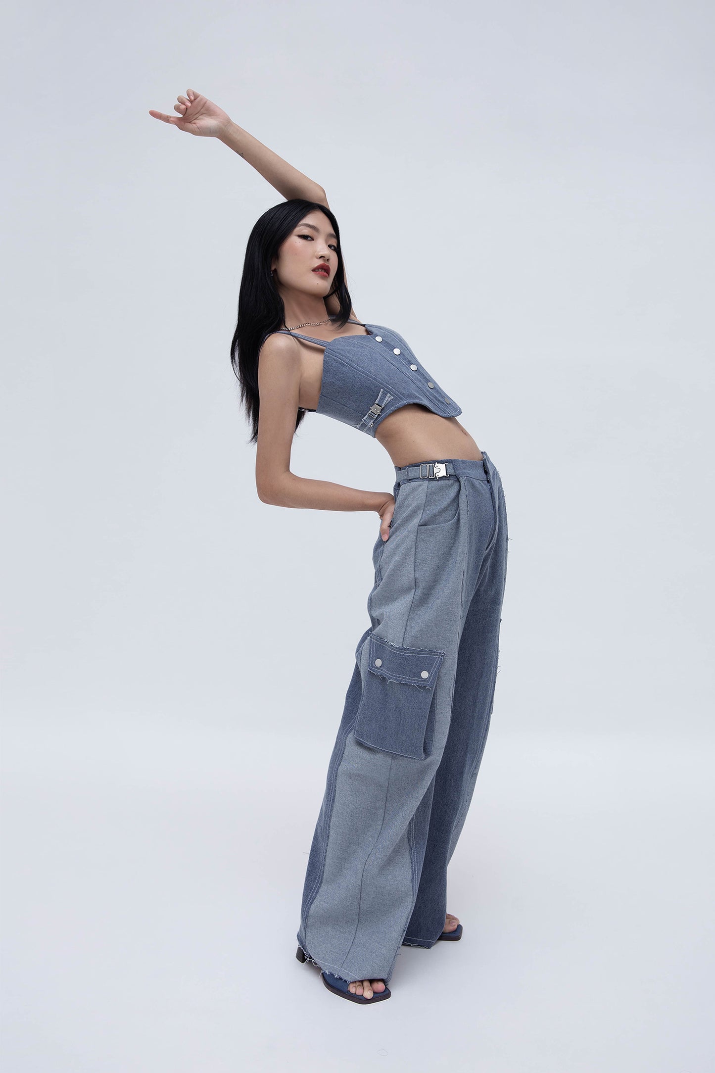 DENIM CORSET (BLUE)