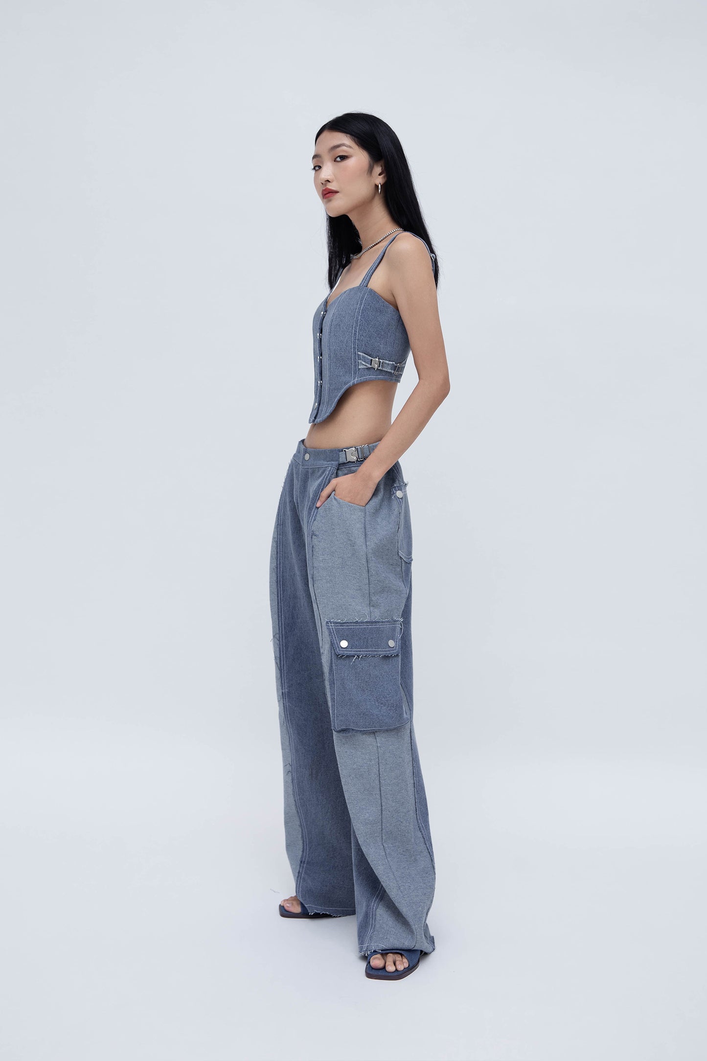 DENIM CORSET (BLUE)