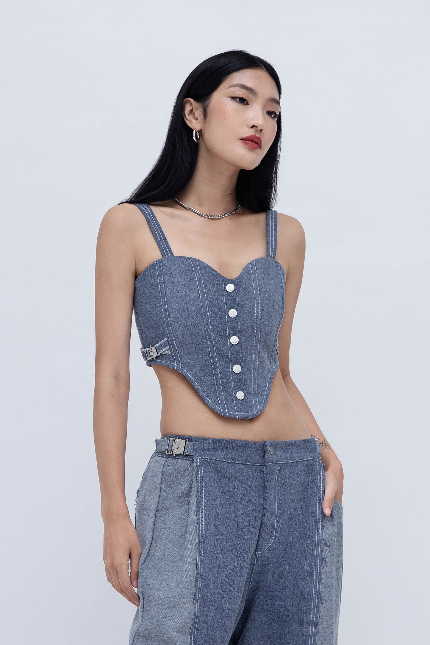 DENIM CORSET (BLUE)