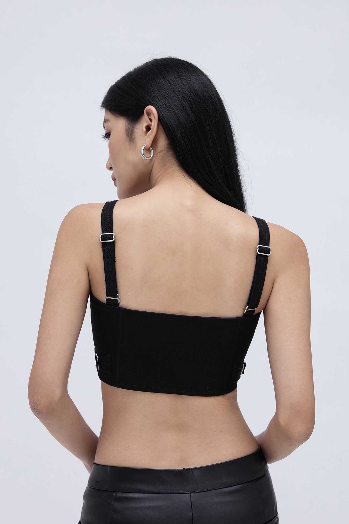 DENIM CORSET (BLACK)