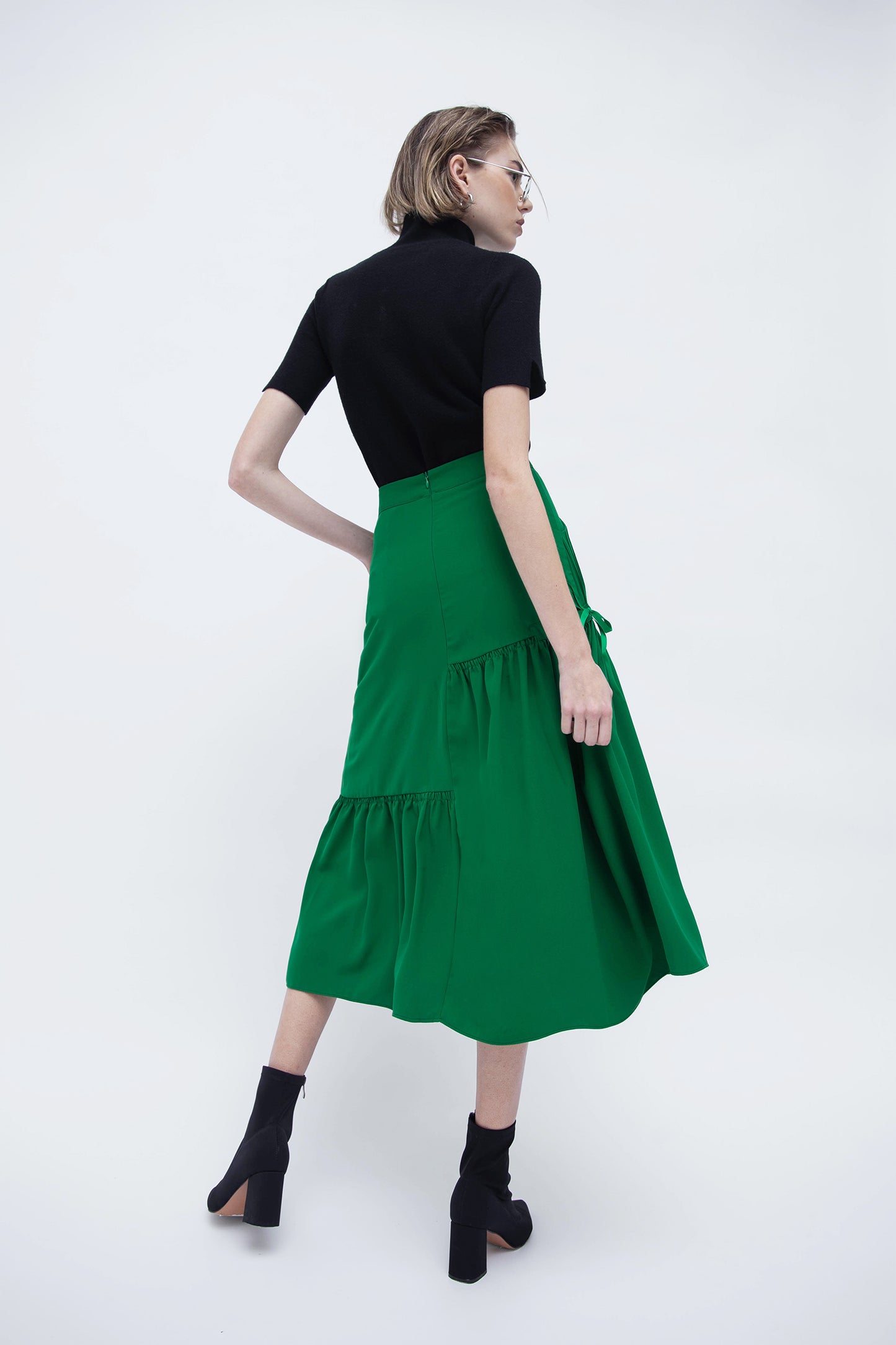 MAEVE MIDI SKIRT (GREEN)