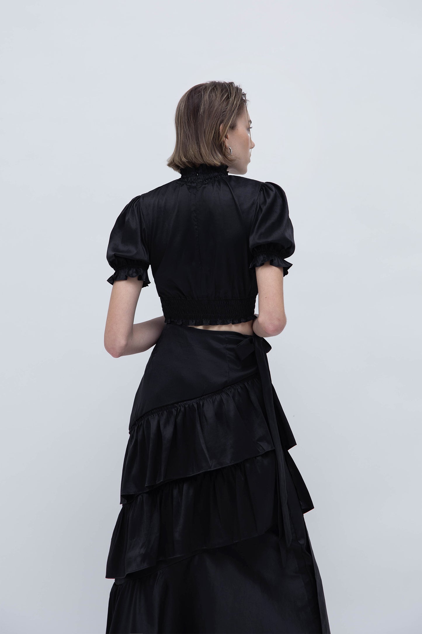 MAYA RUFFLES SET (BLACK)