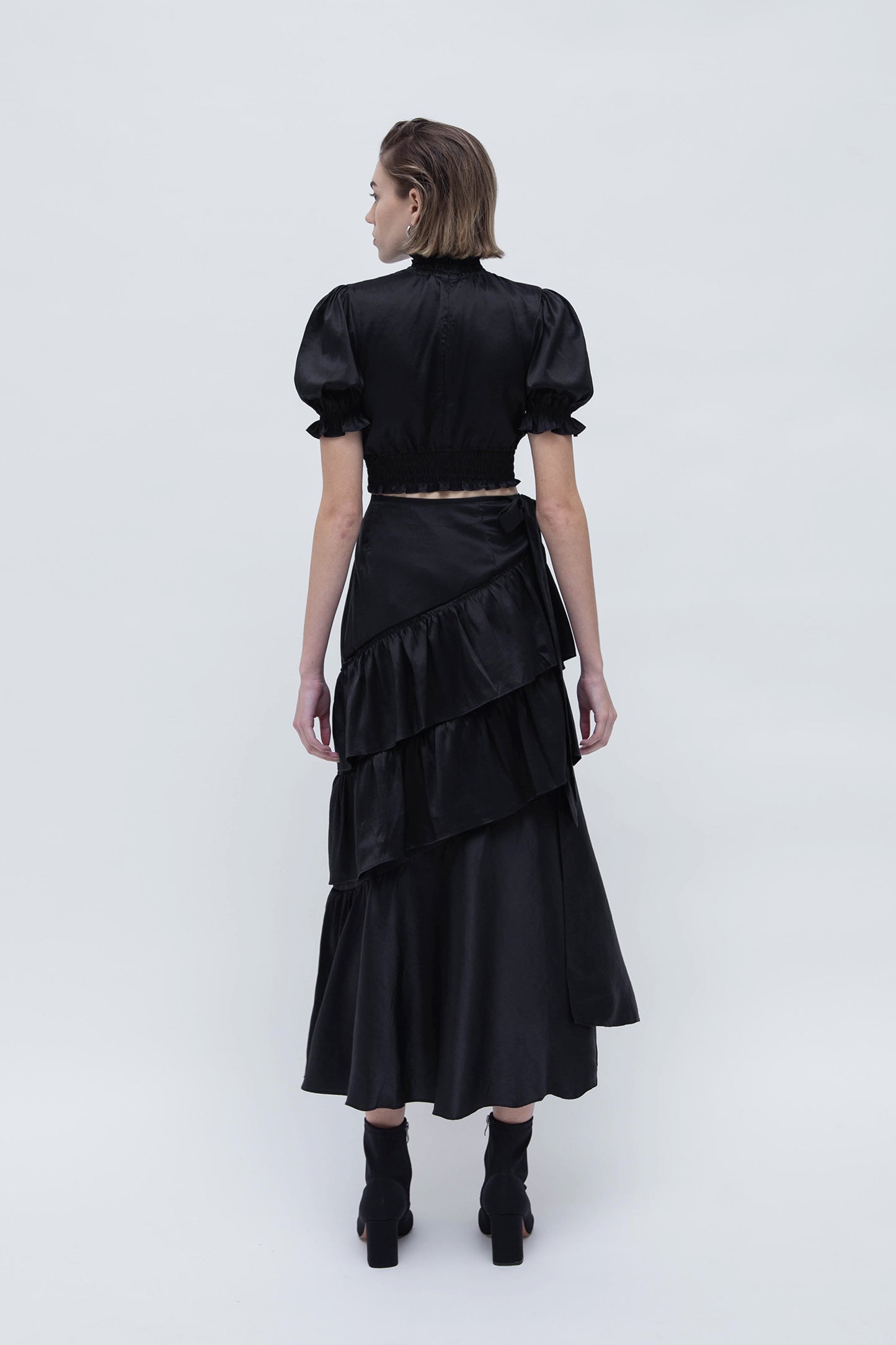 MAYA RUFFLES SET (BLACK)