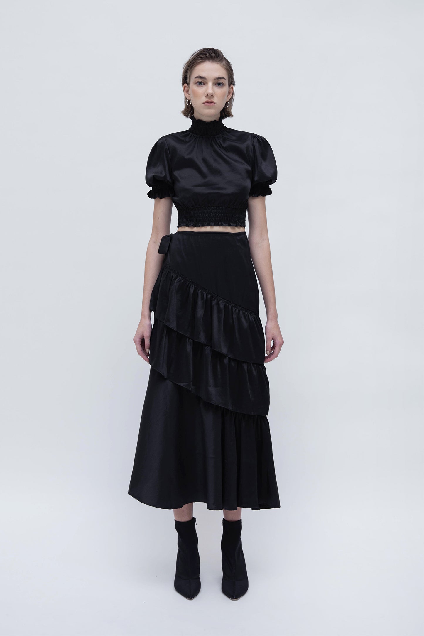 MAYA RUFFLES SET (BLACK)