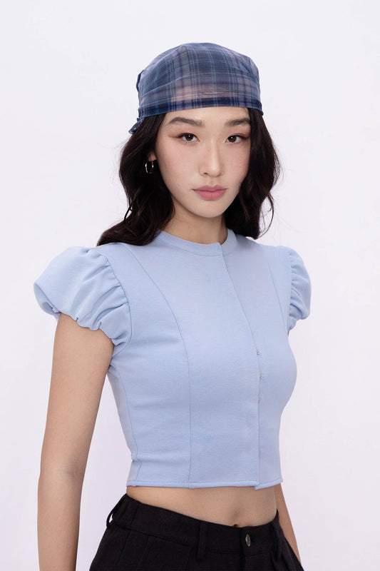 POSY BUBBLE TOP (BABY BLUE)