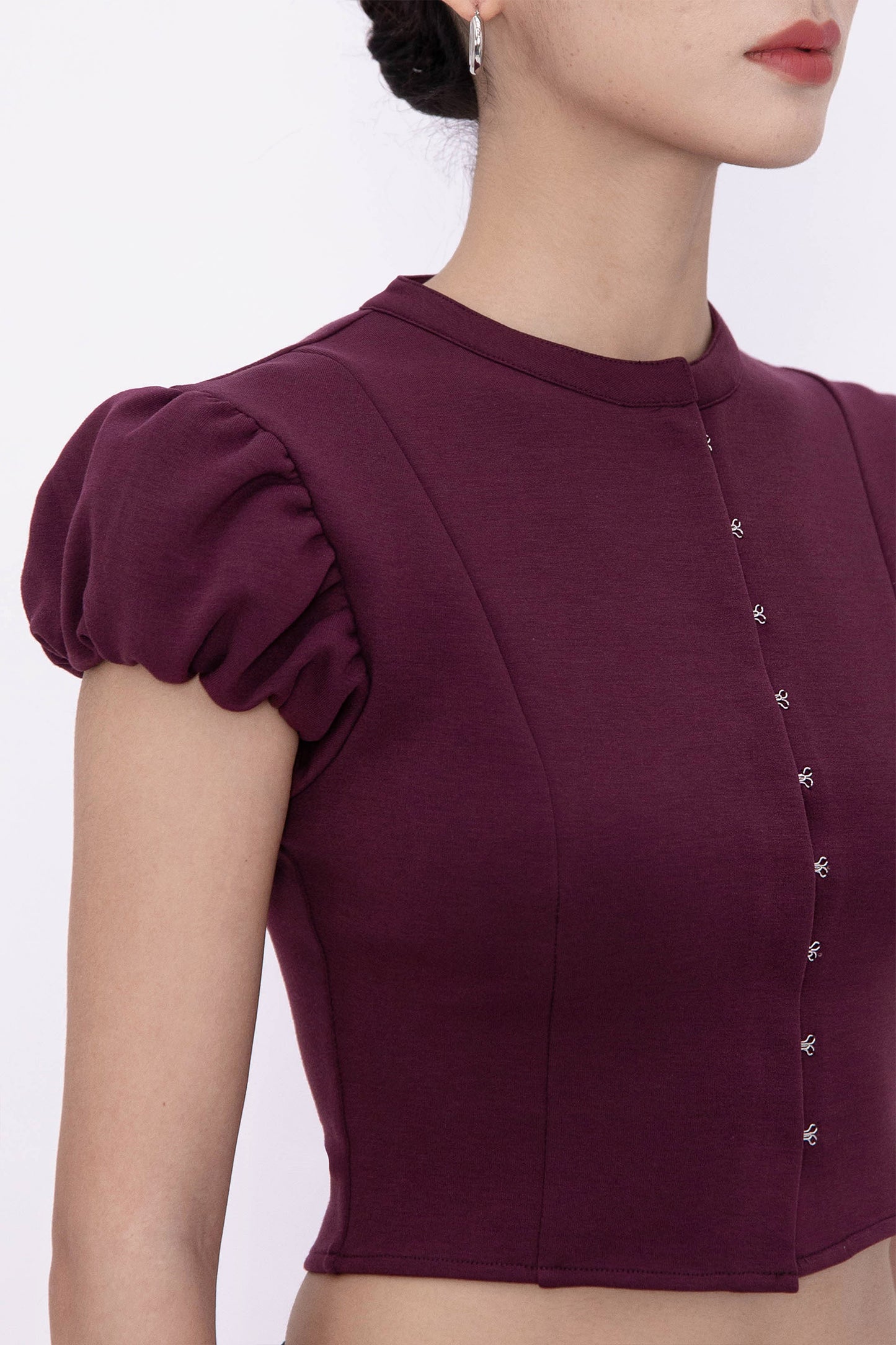 POSY BUBBLE TOP (PLUM)