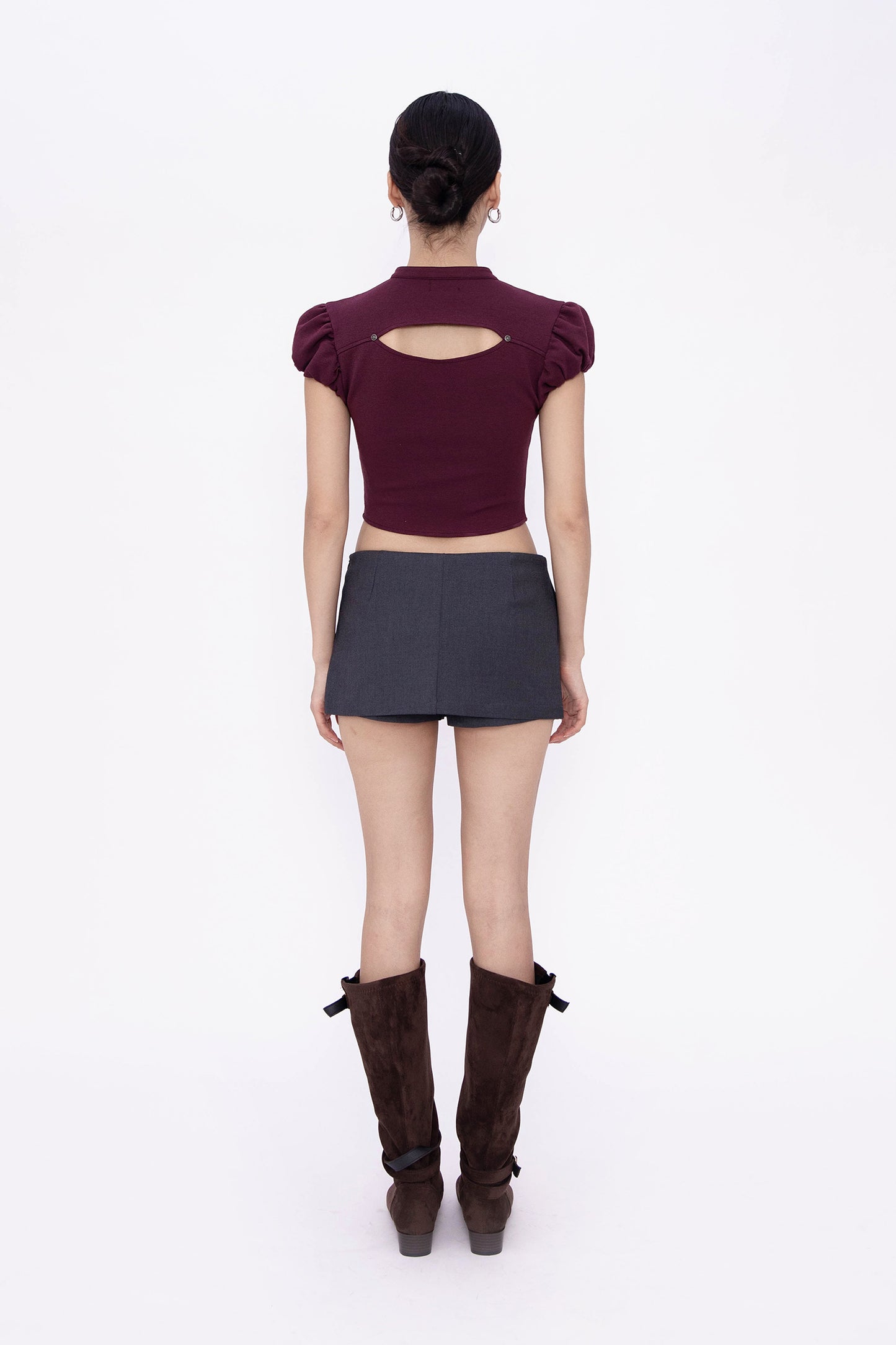 POSY BUBBLE TOP (PLUM)