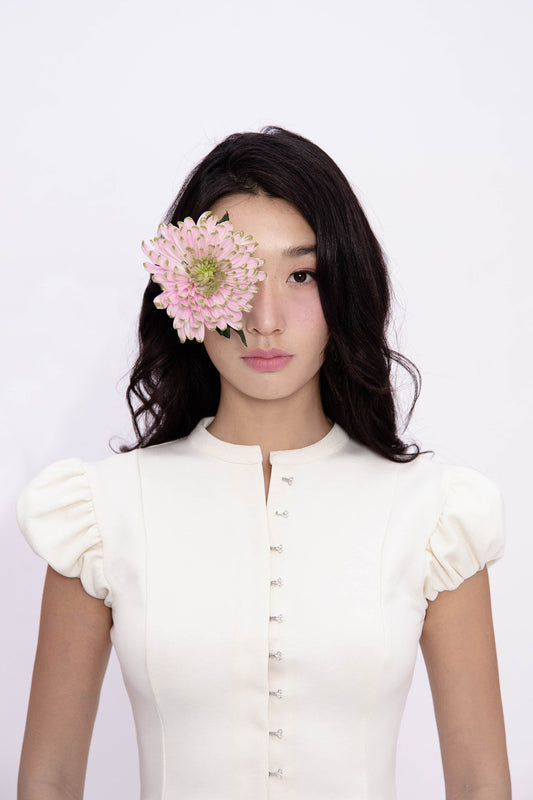 POSY BUBBLE TOP (IVORY)