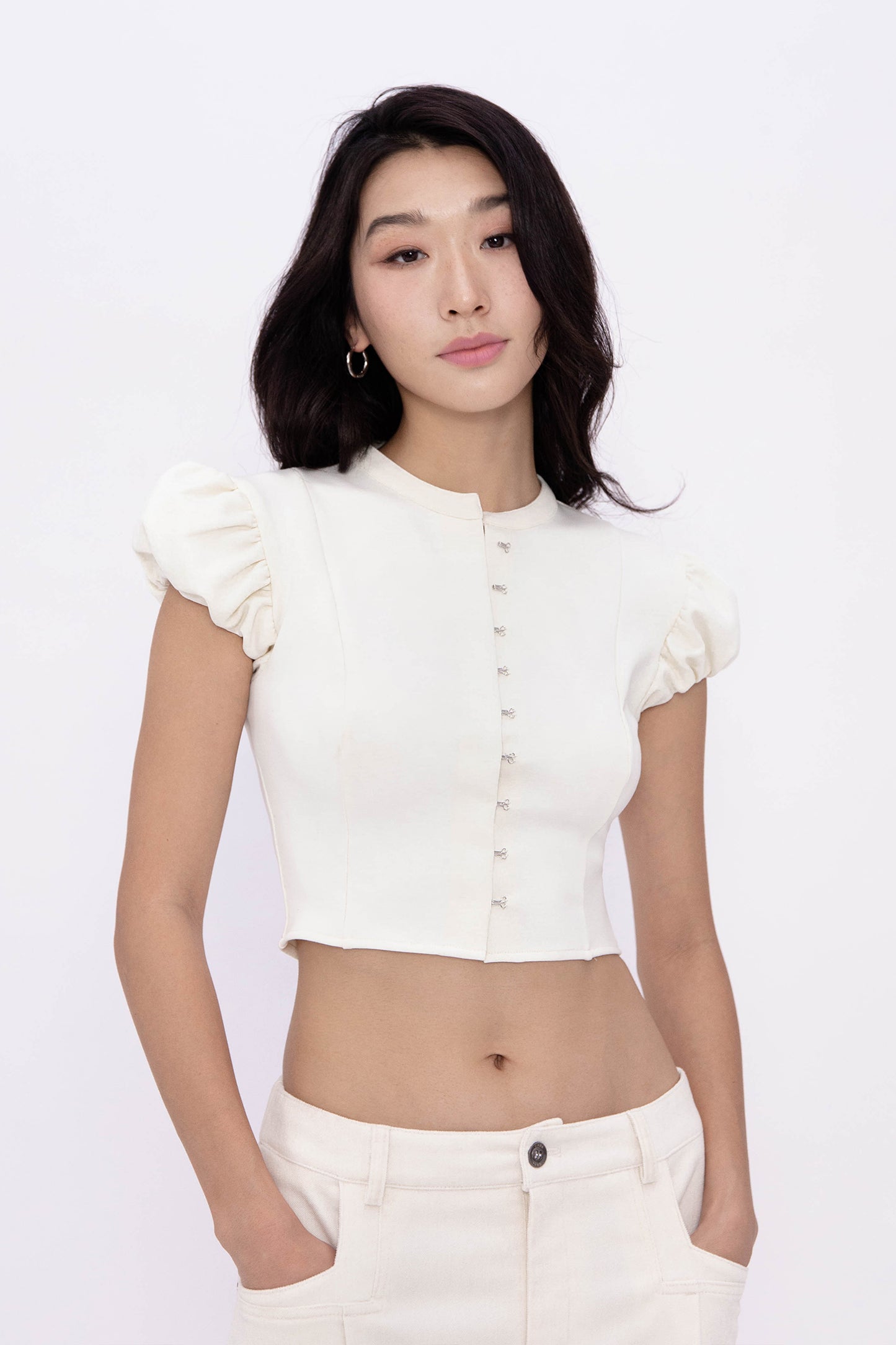 POSY BUBBLE TOP (IVORY)