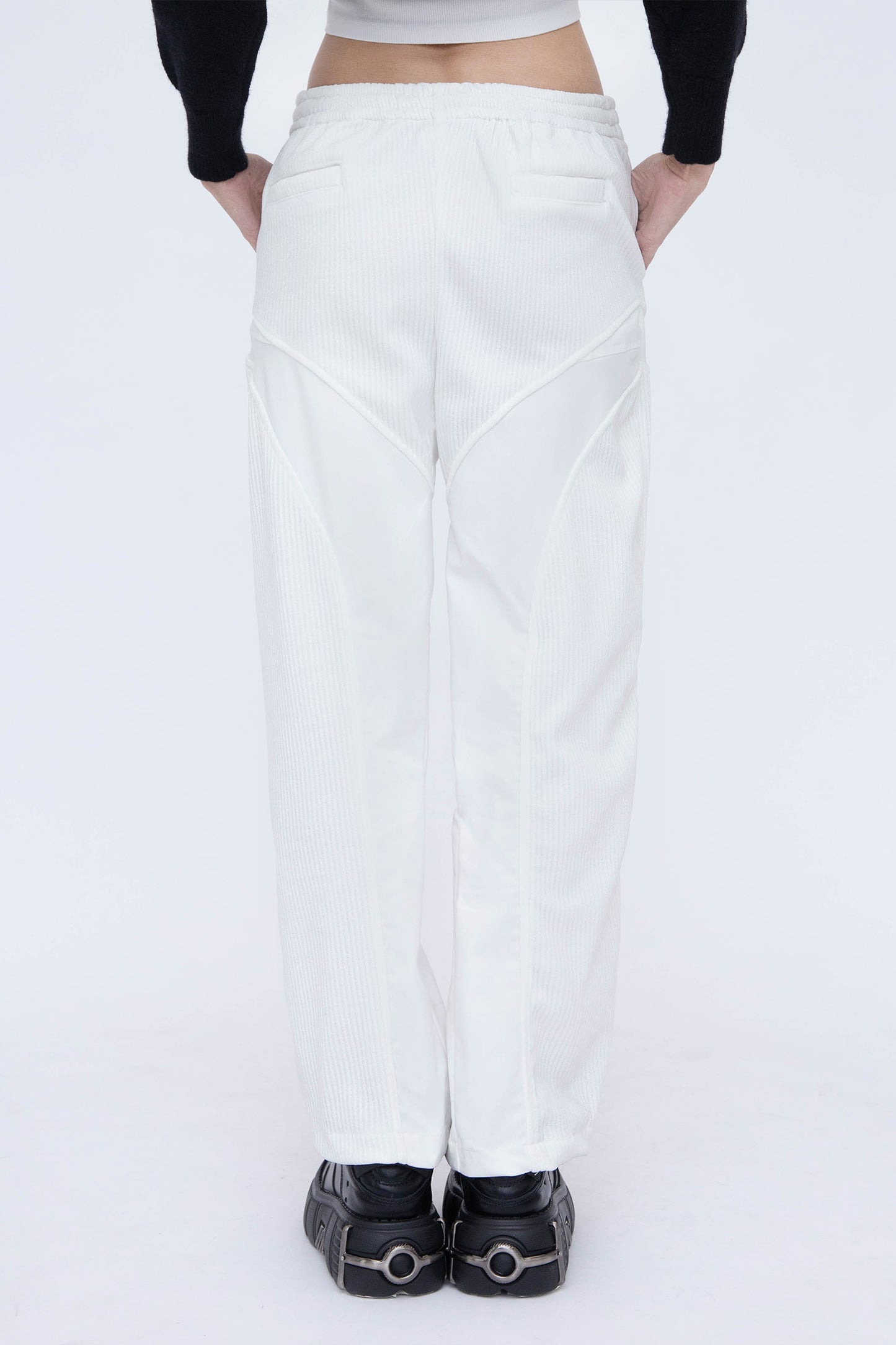 CORDUROY JOGGER PANTS (WHITE)