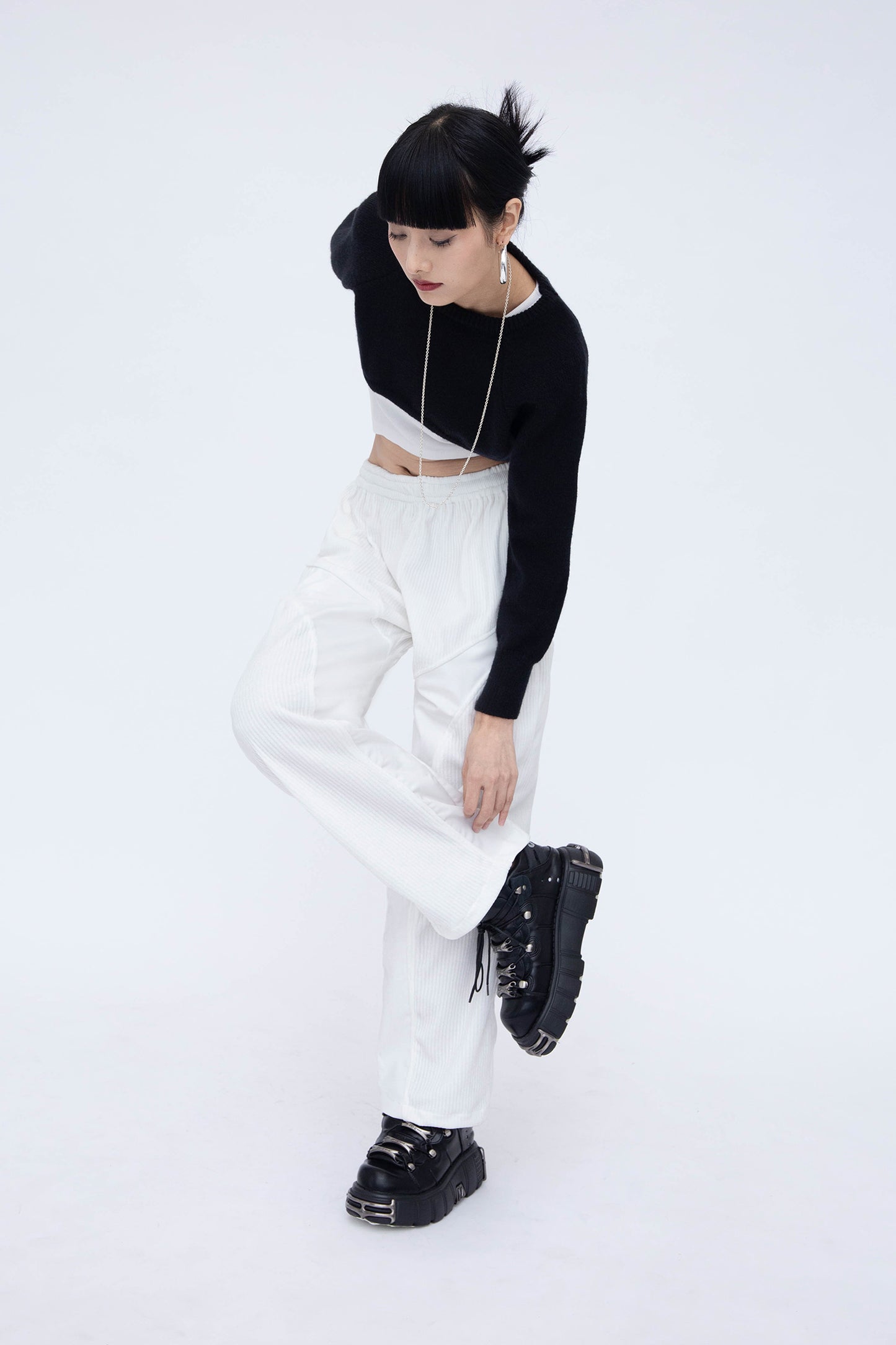 CORDUROY JOGGER PANTS (WHITE)