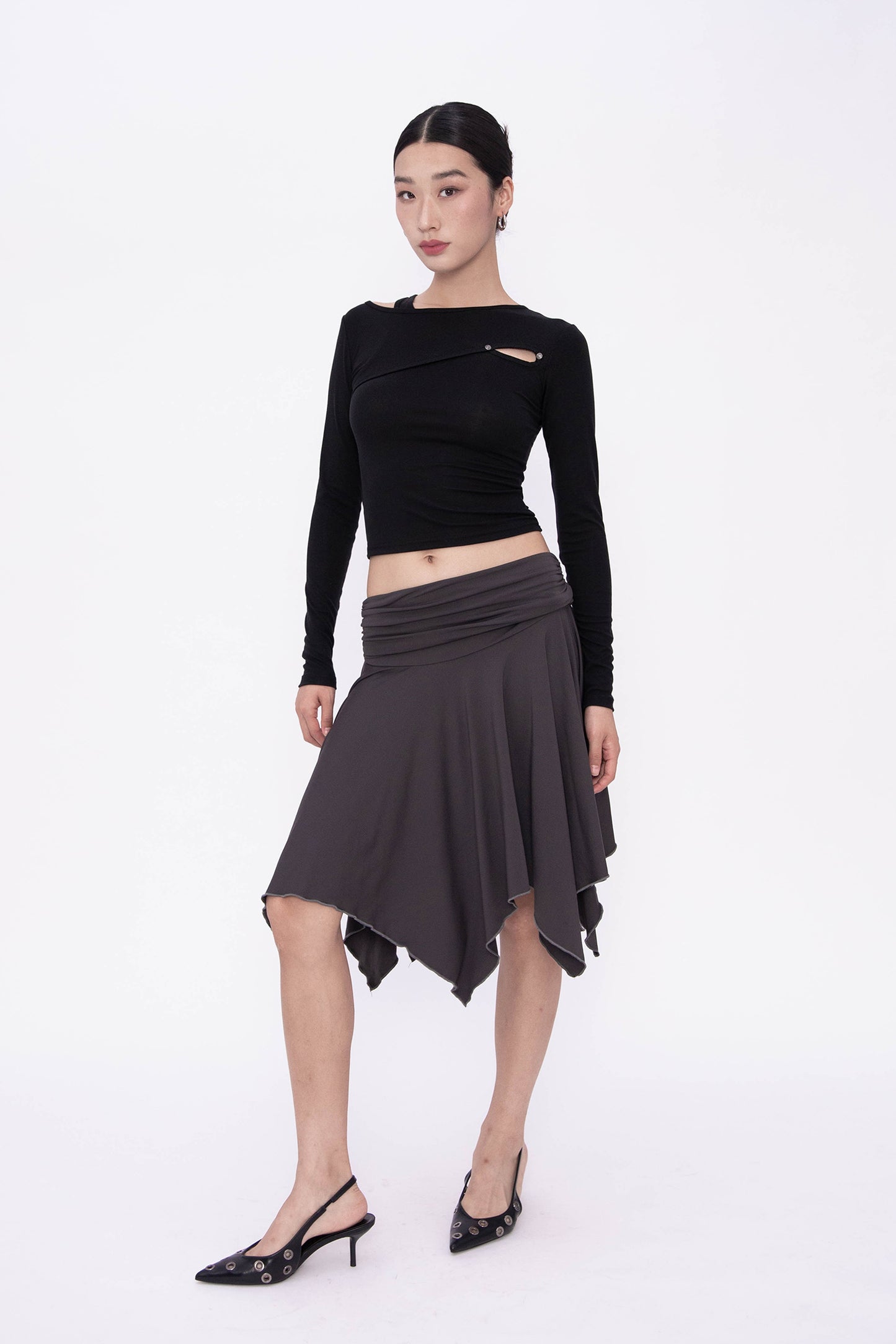 MIRA KEYHOLE TOP (BLACK)