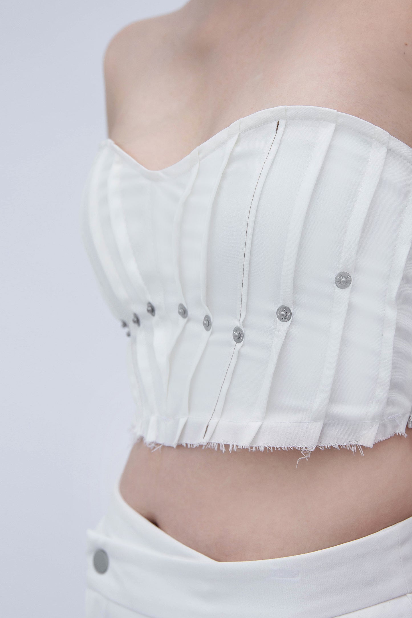 RIVET TUBE TOP (WHITE)