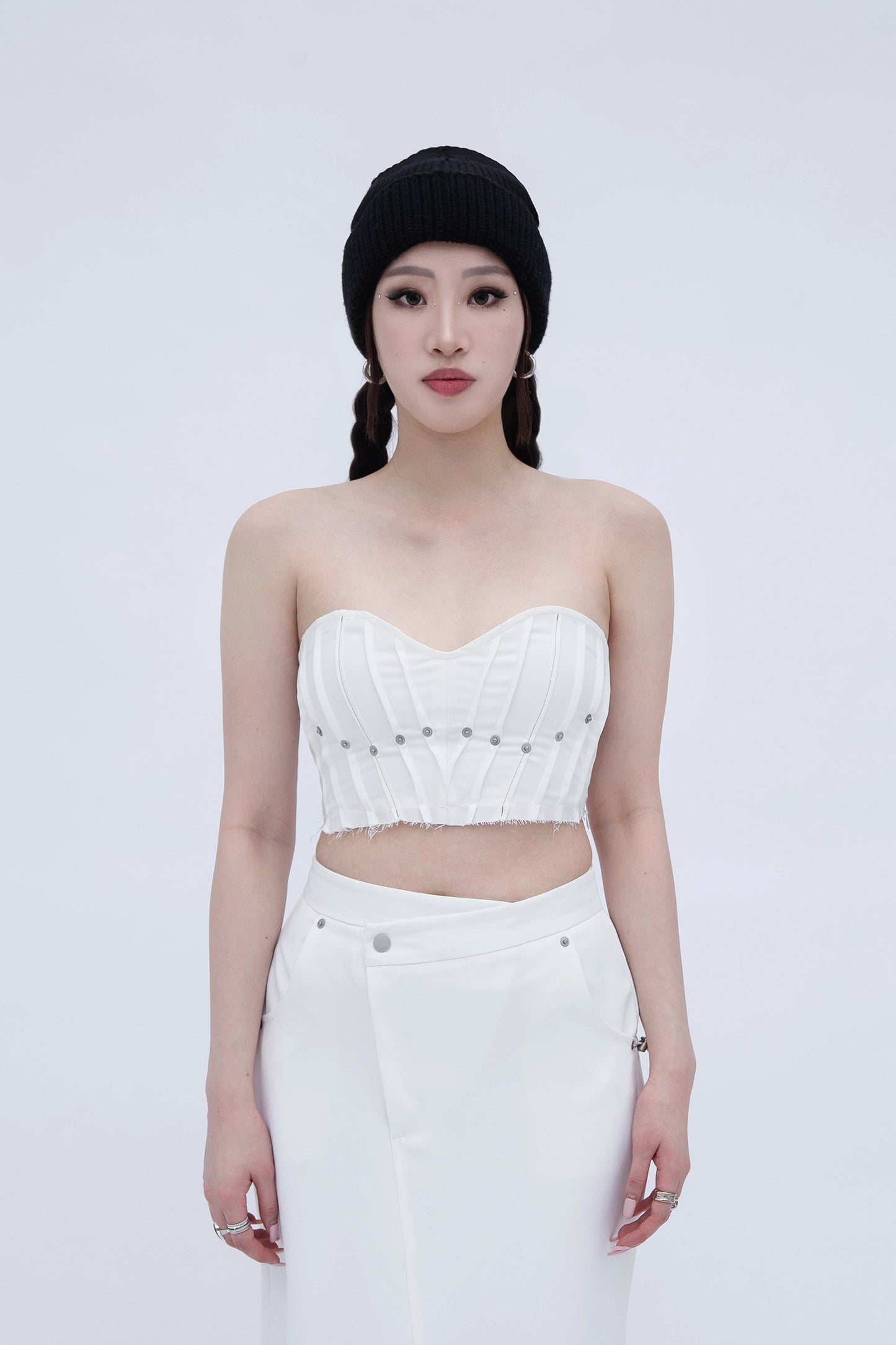 RIVET TUBE TOP (WHITE)