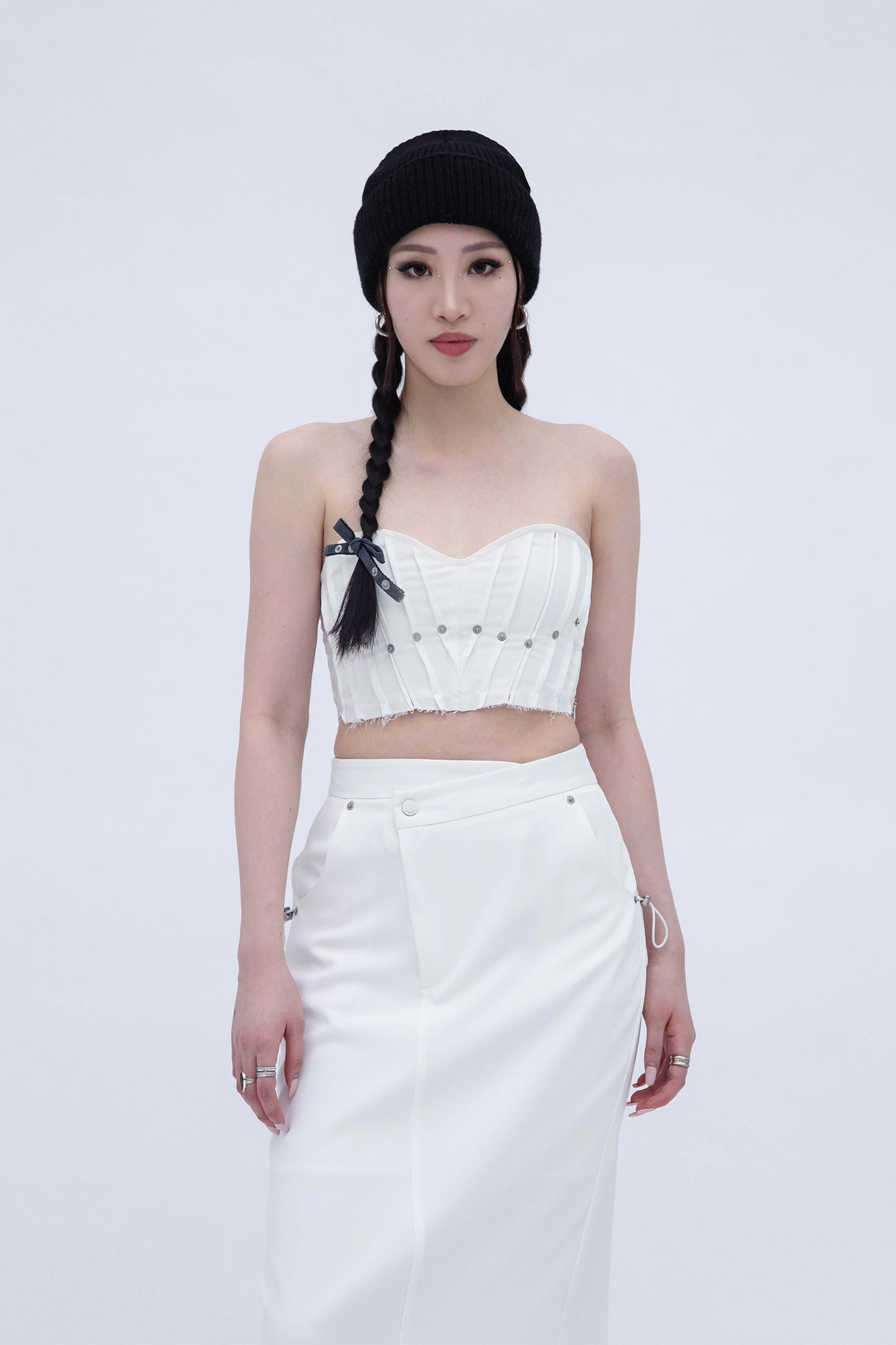 RIVET TUBE TOP (WHITE)