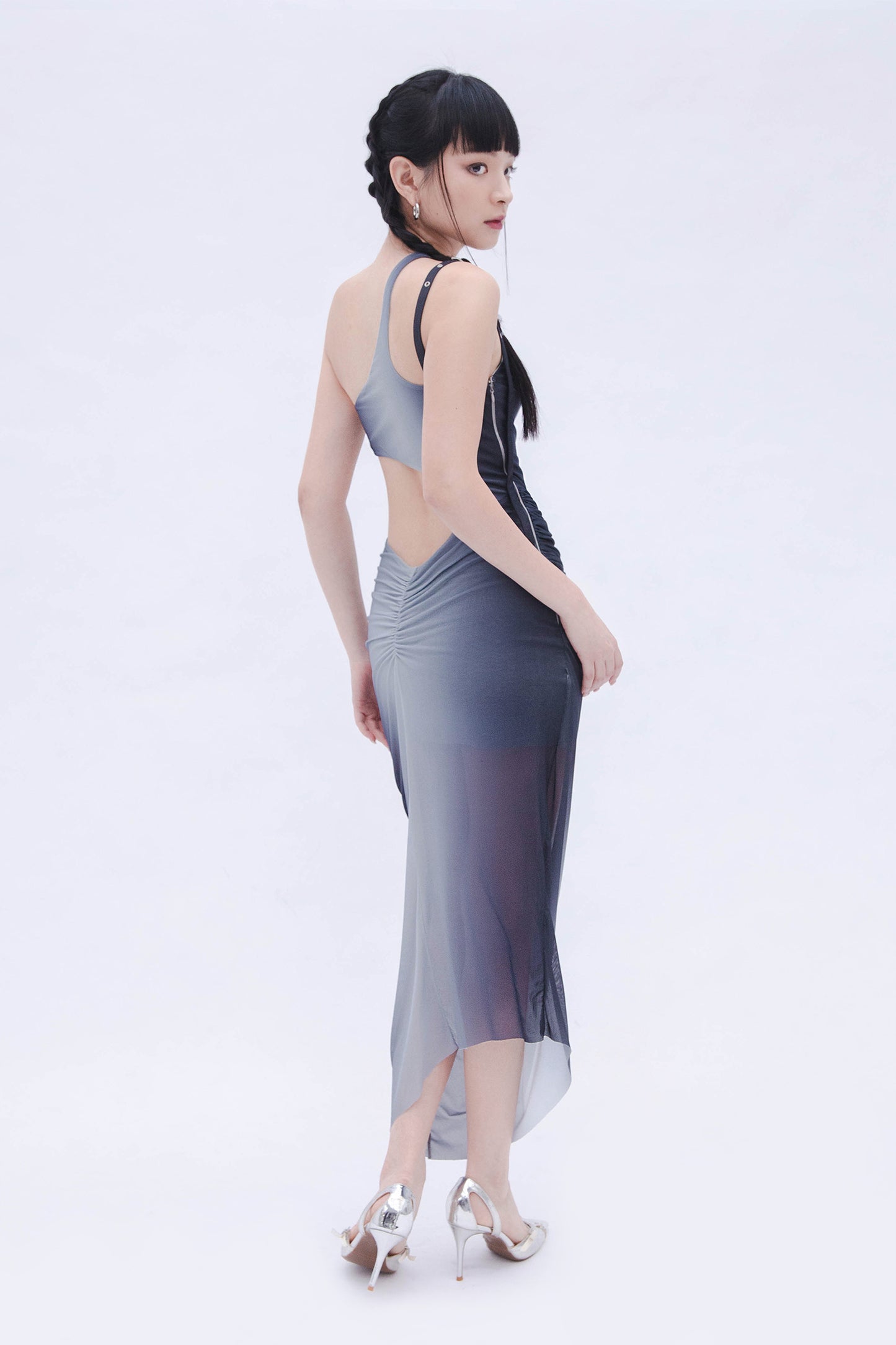 SONIA X UNDA: OMBRE DRESS (BLUISH GREY)