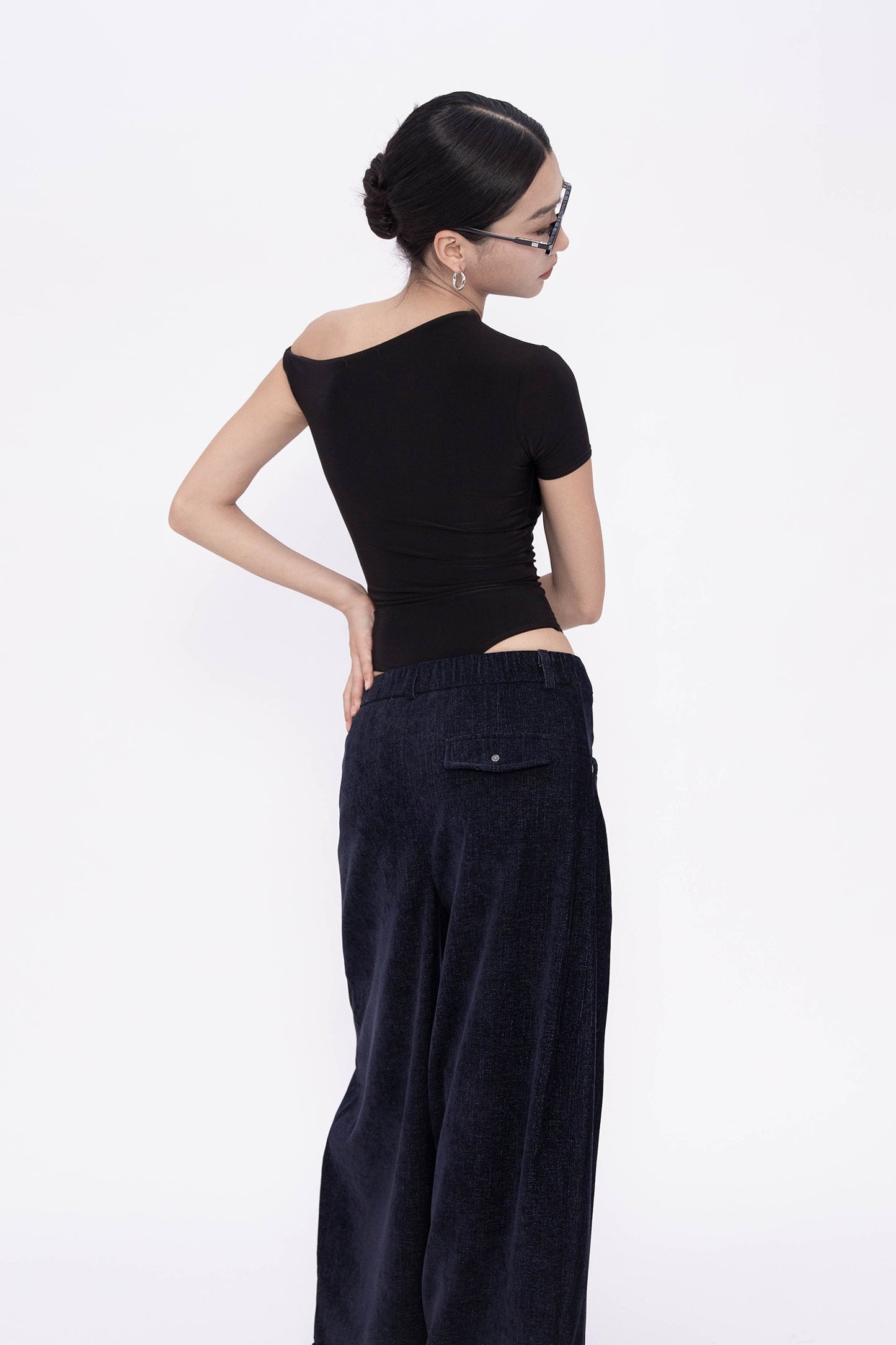 NORA VELVETY PANTS (DENIM BLUE)