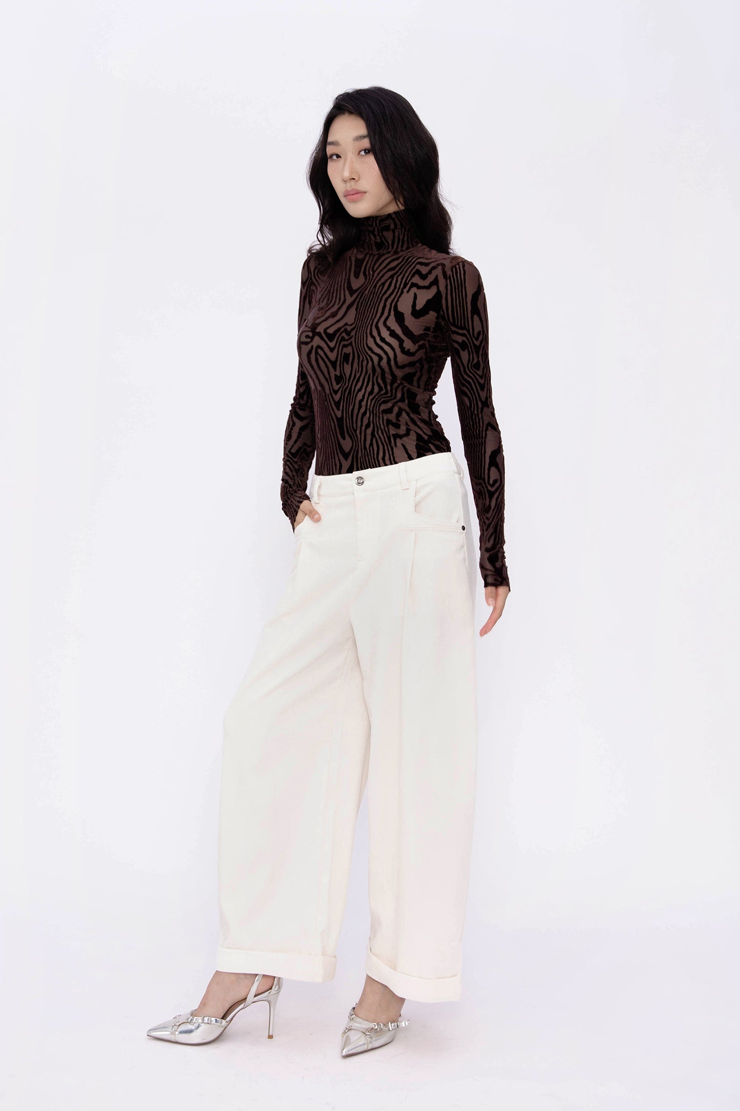 NORA VELVETY PANTS (IVORY)