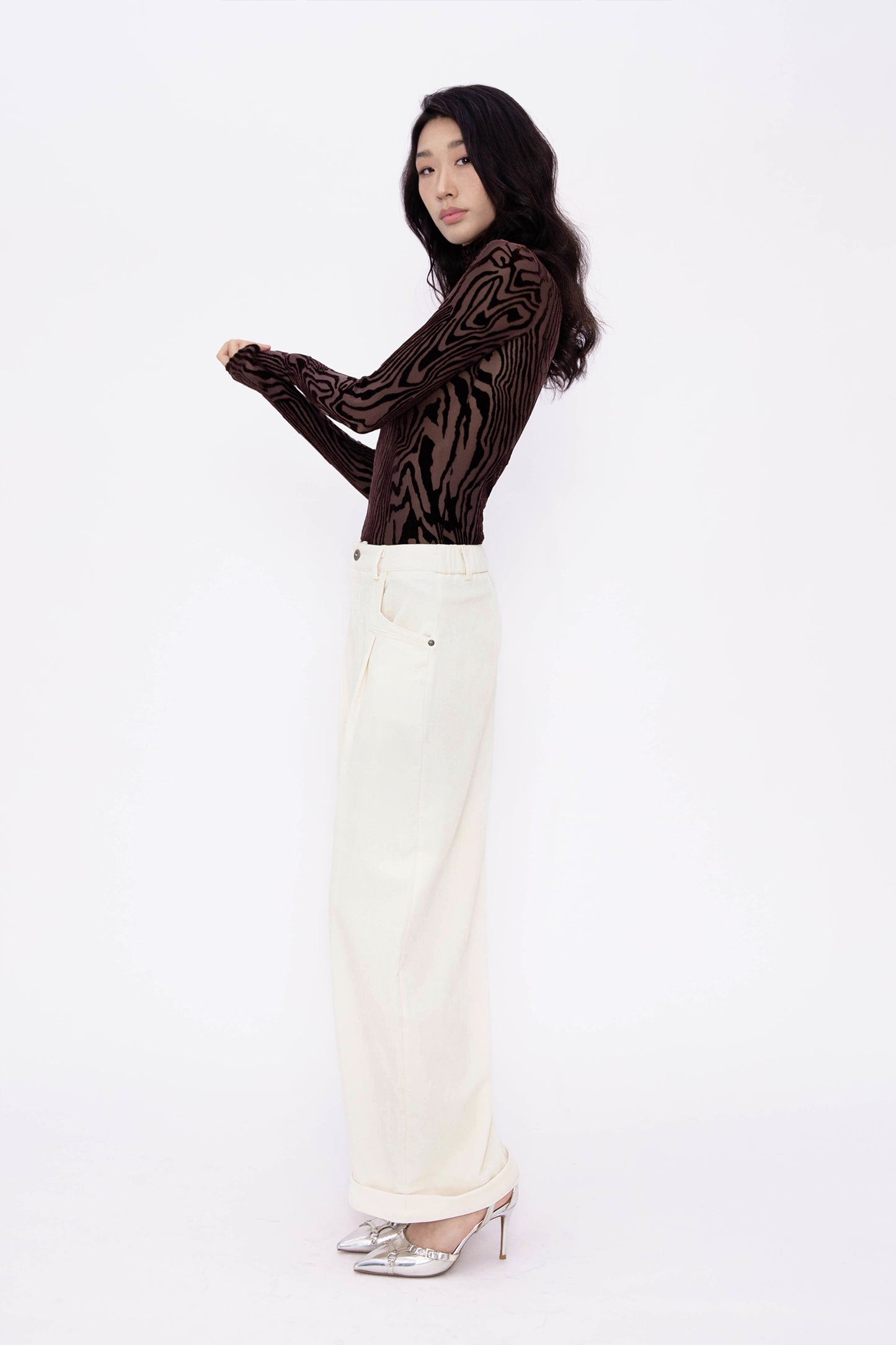 NORA VELVETY PANTS (IVORY)