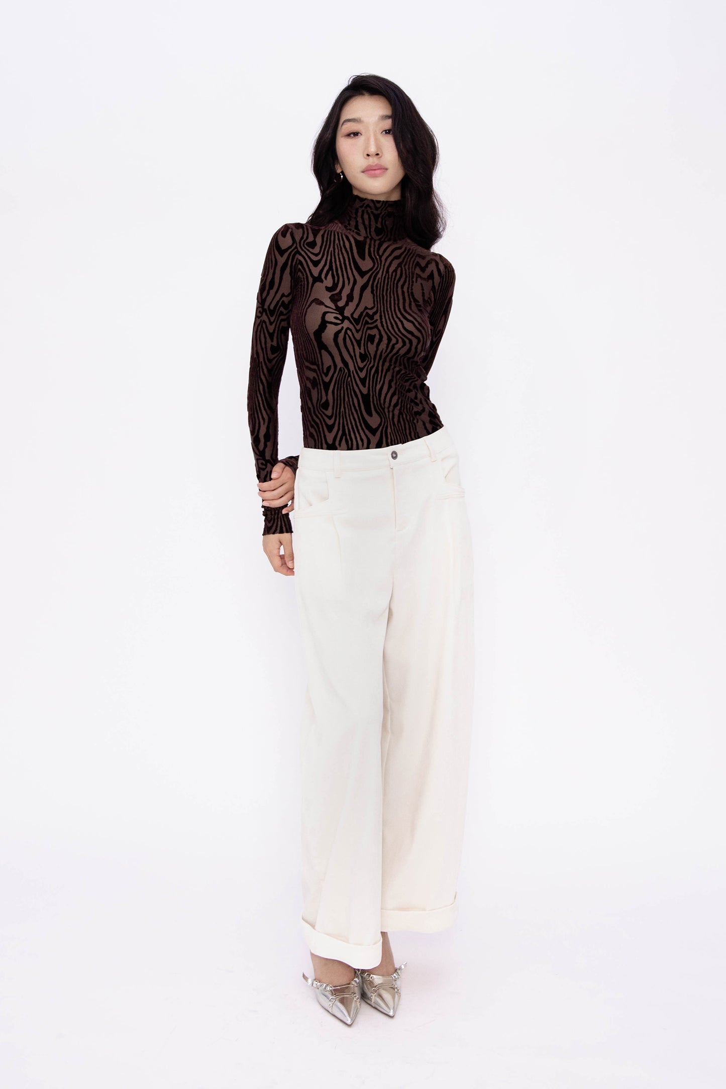 NORA VELVETY PANTS (IVORY)