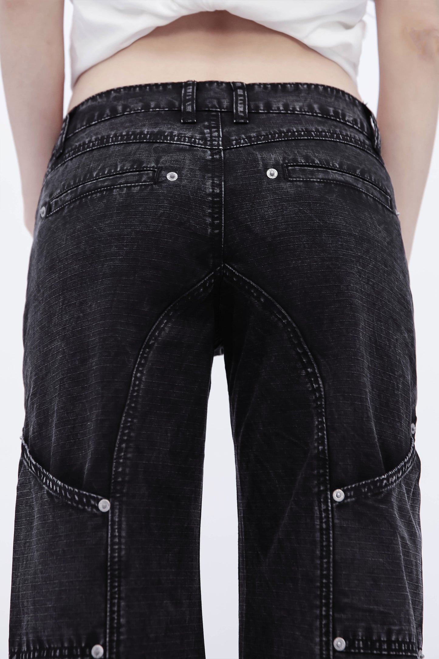 BRADDY RIVET PANTS (BLACK)