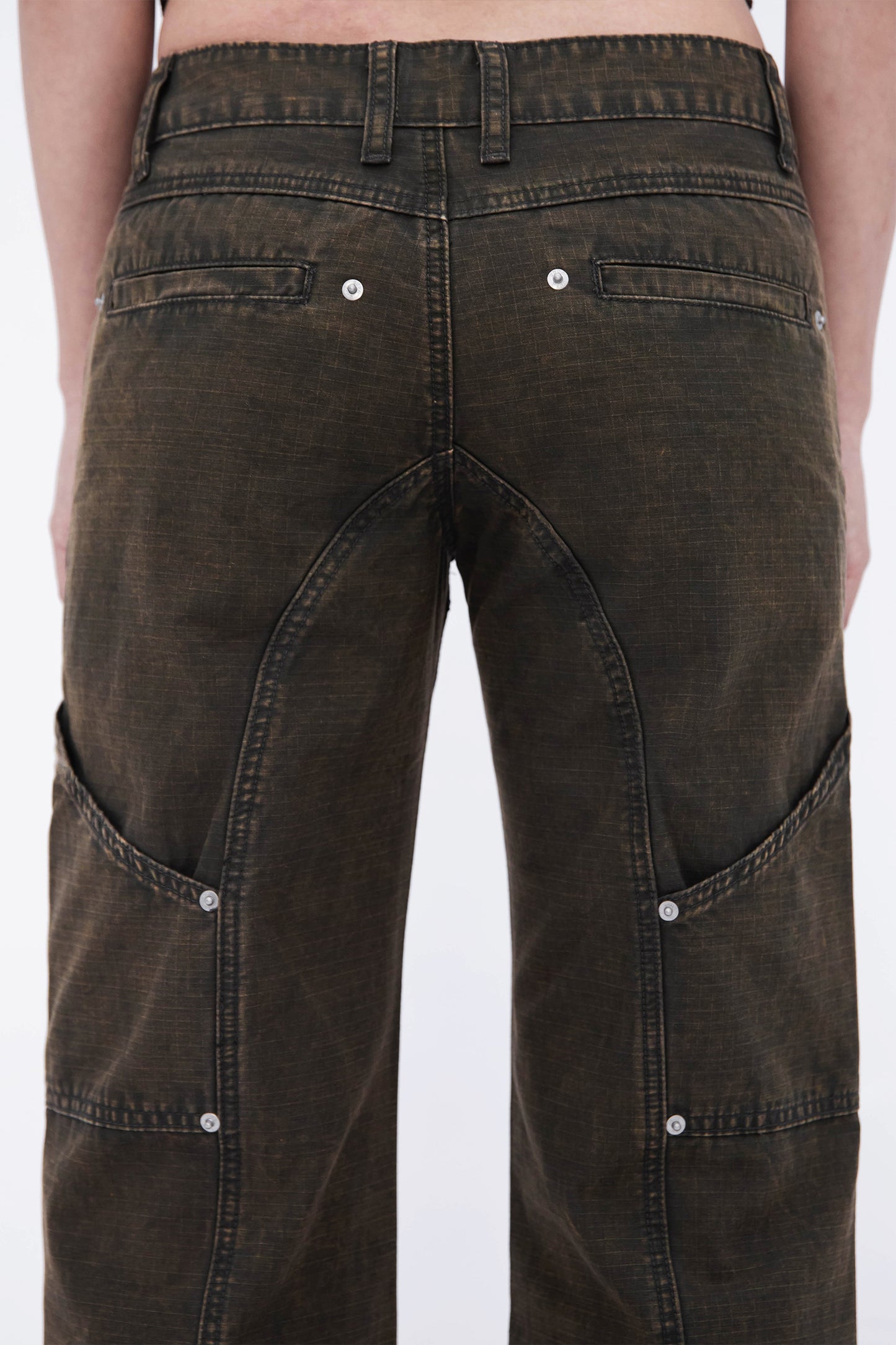 BRADDY RIVET PANTS (OLIVE)