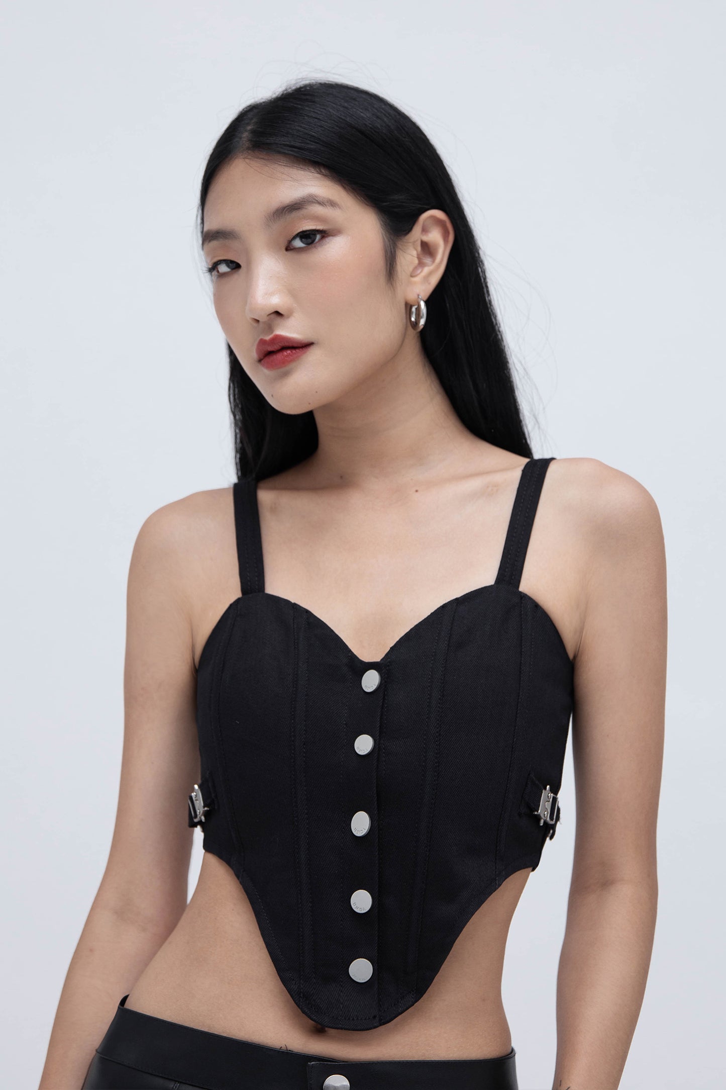 DENIM CORSET (BLACK)