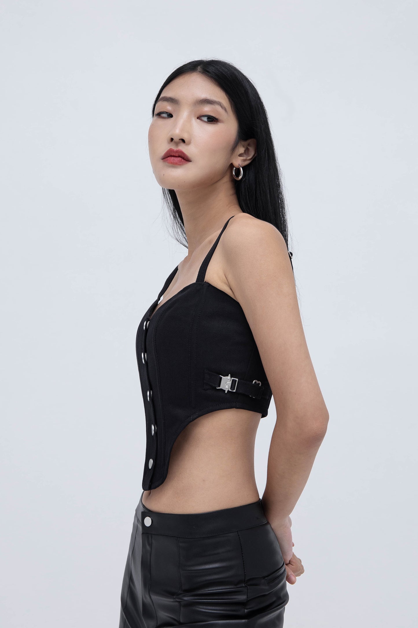 DENIM CORSET (BLACK)