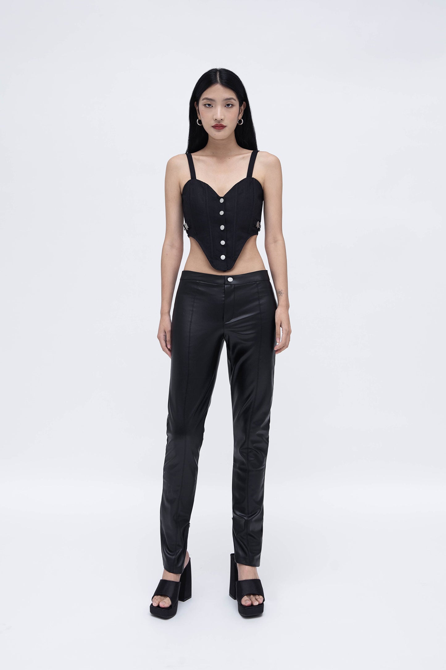 DENIM CORSET (BLACK)