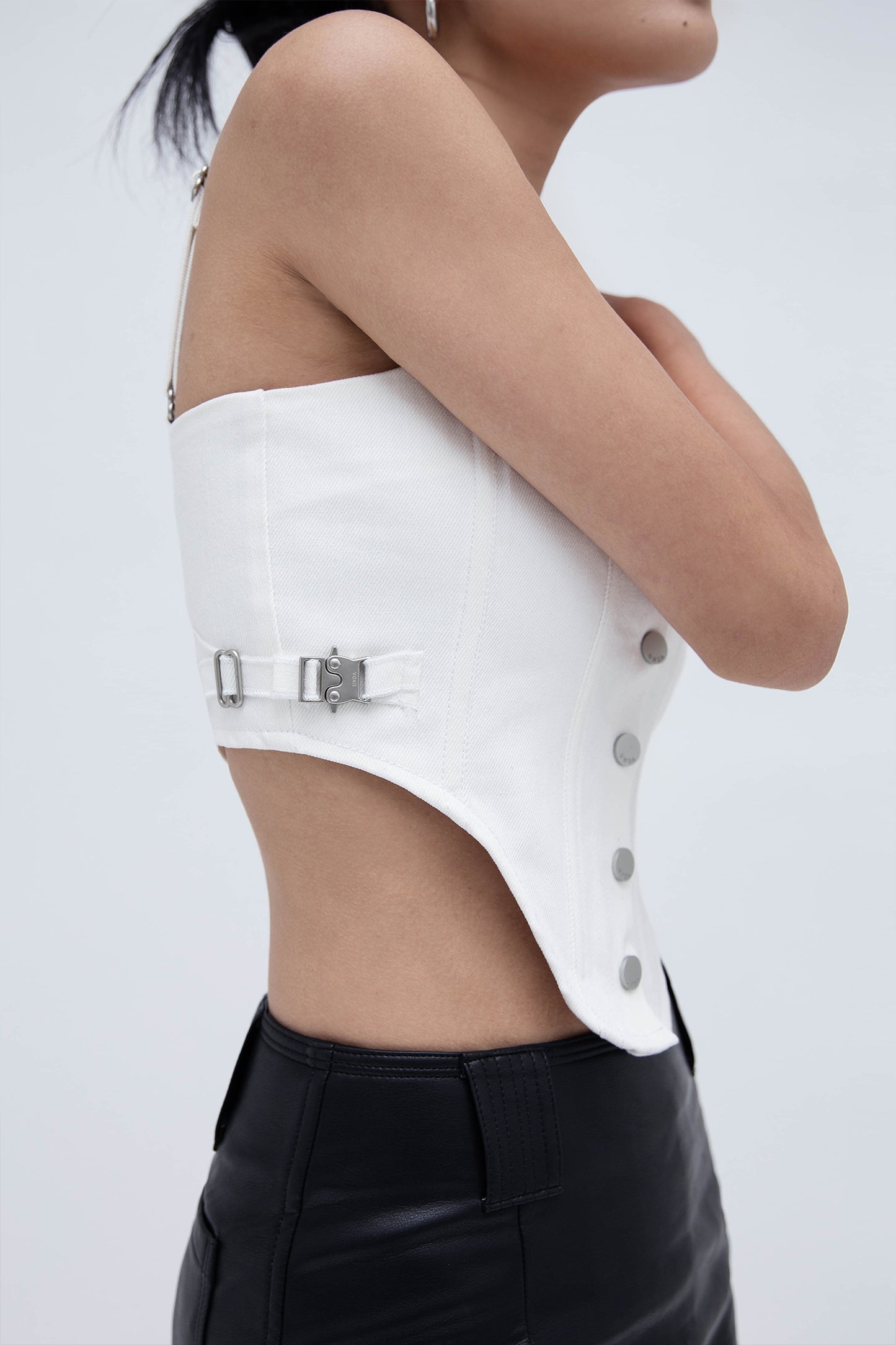 DENIM CORSET (WHITE)
