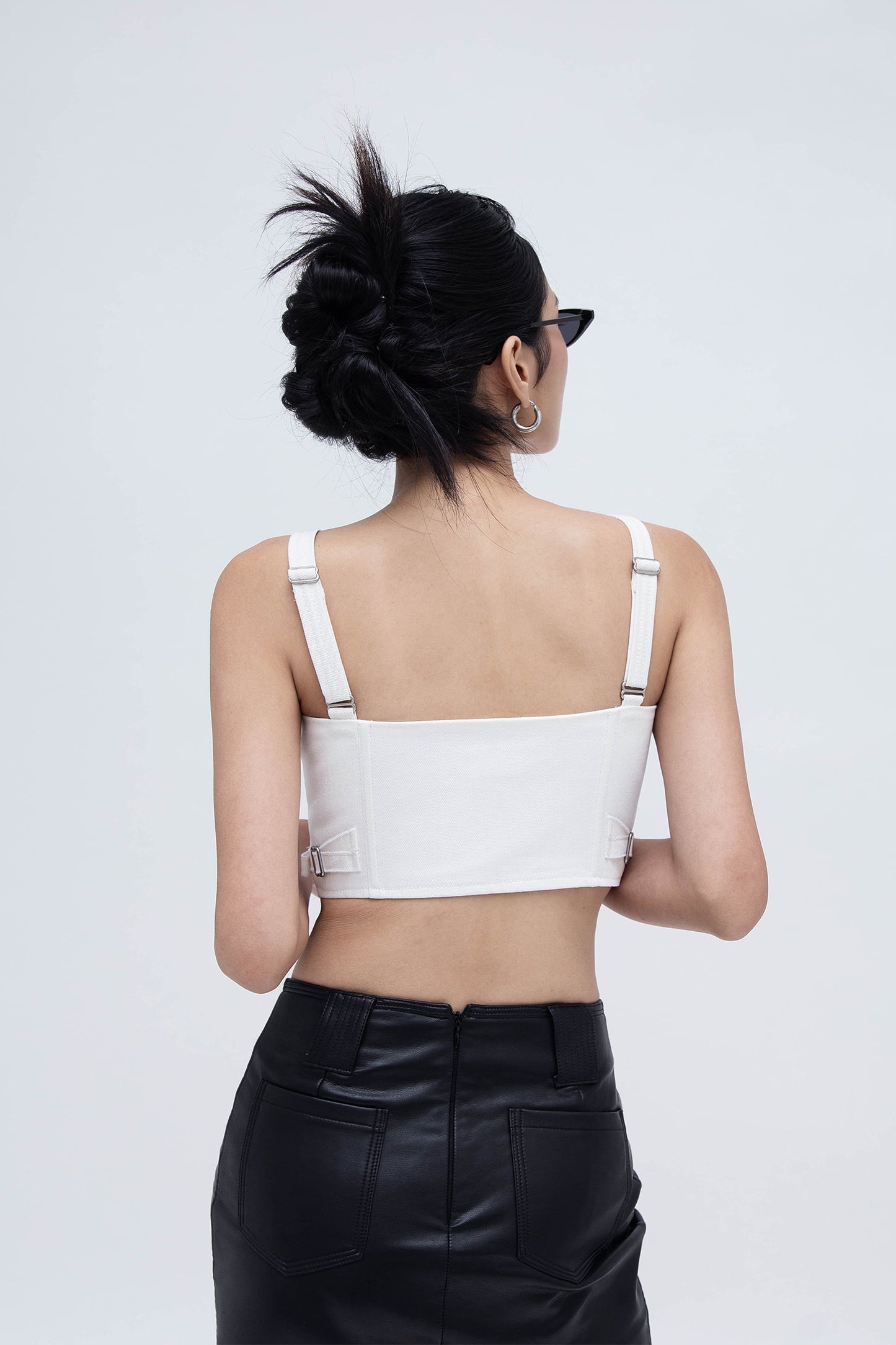 DENIM CORSET (WHITE)
