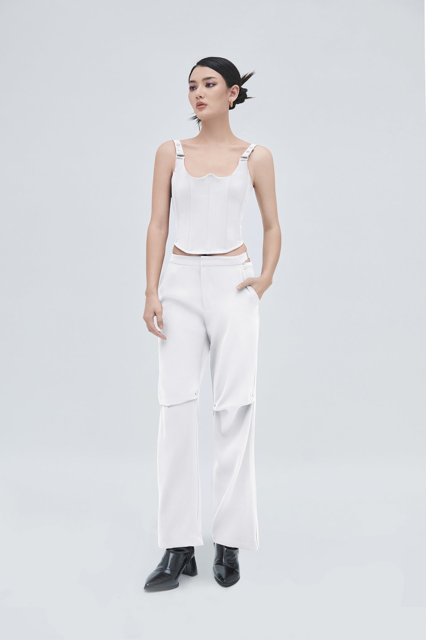 CUT OUT CORSET (WHITE)